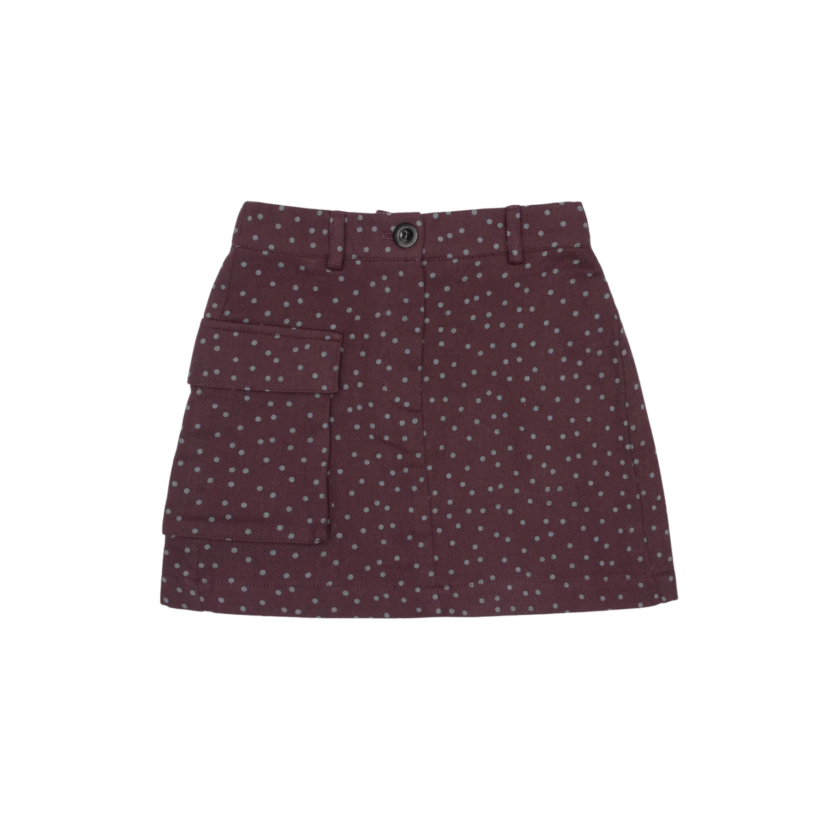 Clover Corduroy Skirt | Aubergine Purple