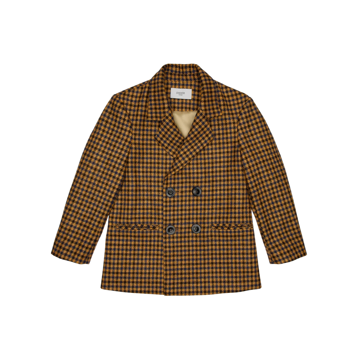 Ellis Wool Double Breasted Jacket | Yellow