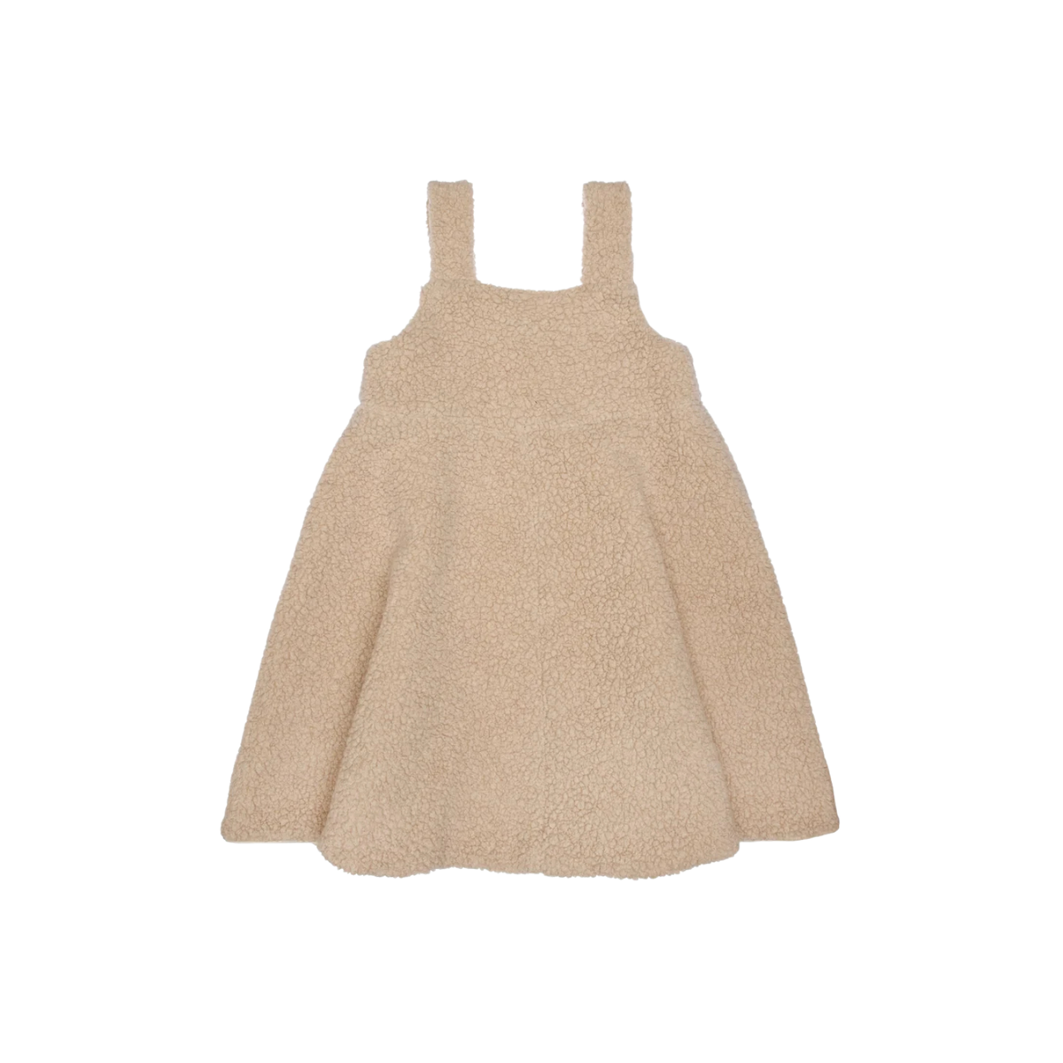 Leo Sherpa Pinafore Dress | Grey