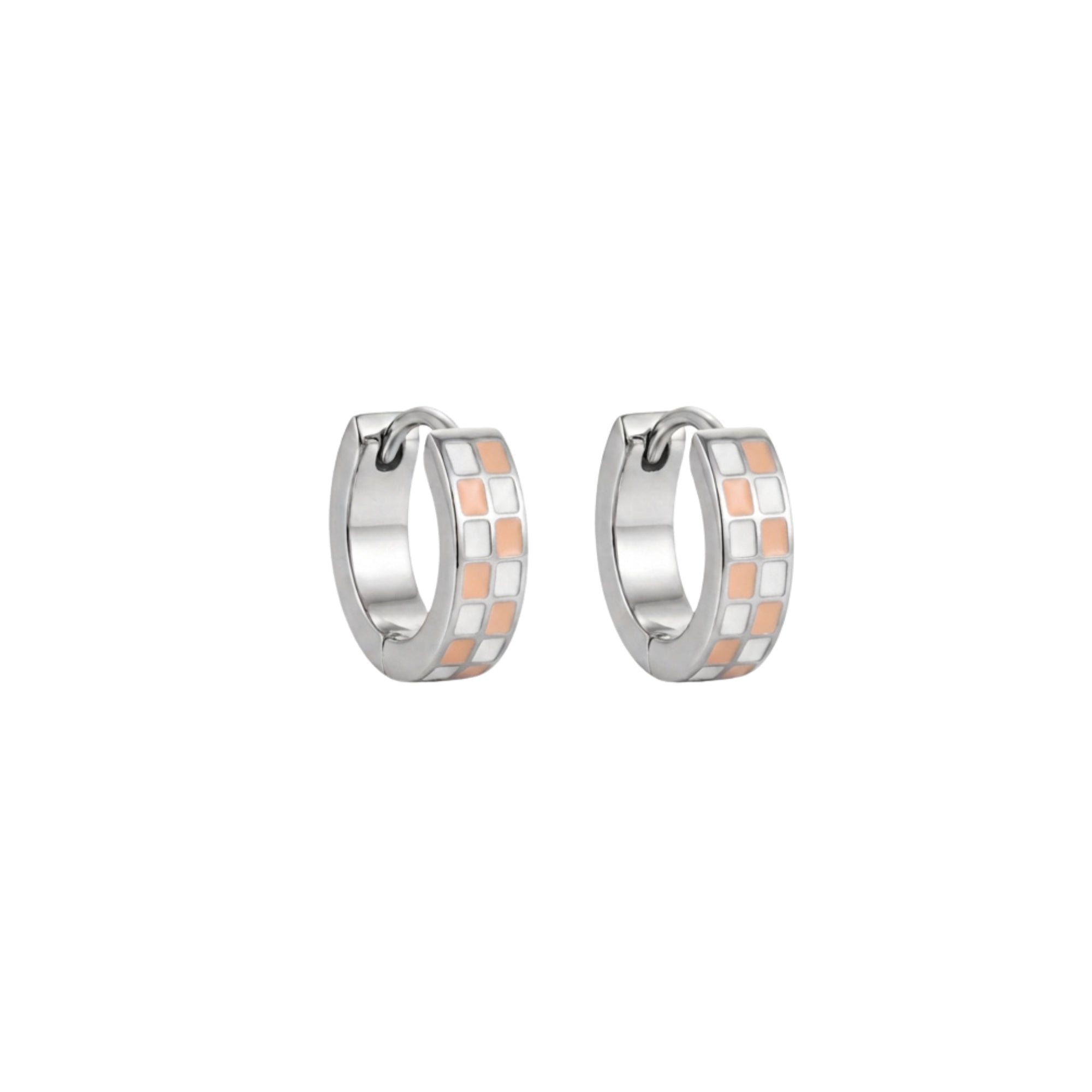 Silver Checkered Huggies