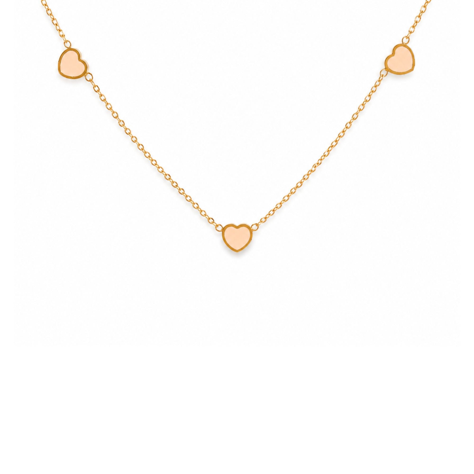 Peachy Heart Necklace