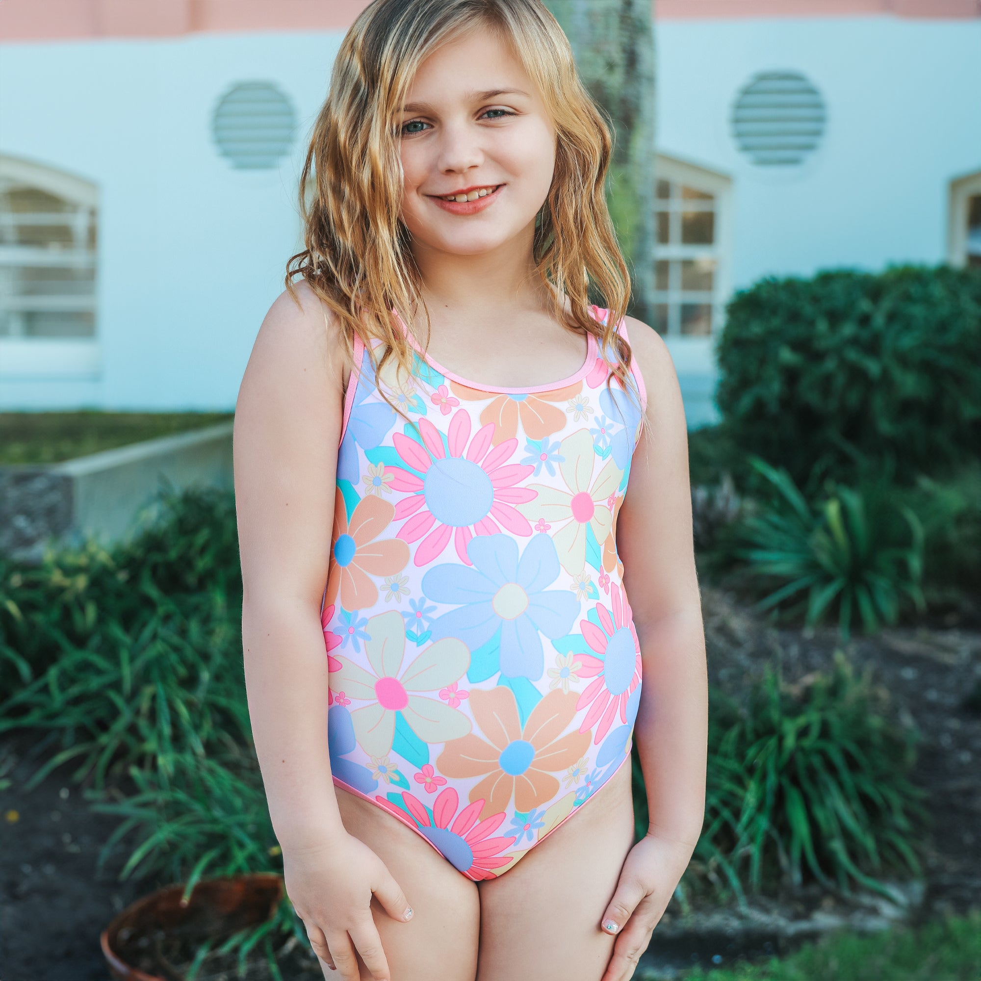 Playa Del Rey Floral One Piece Swimsuit