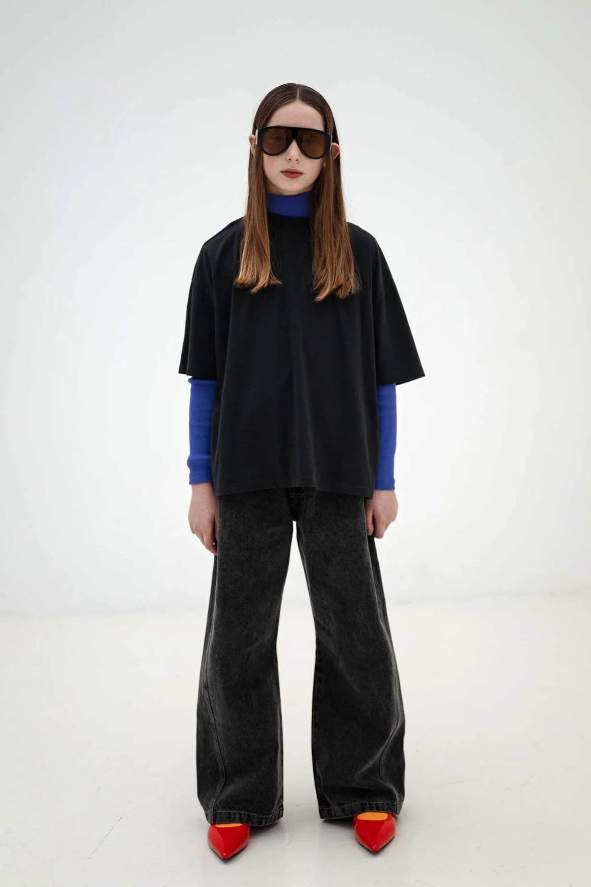 Boxy Tee | Moonless Night Black