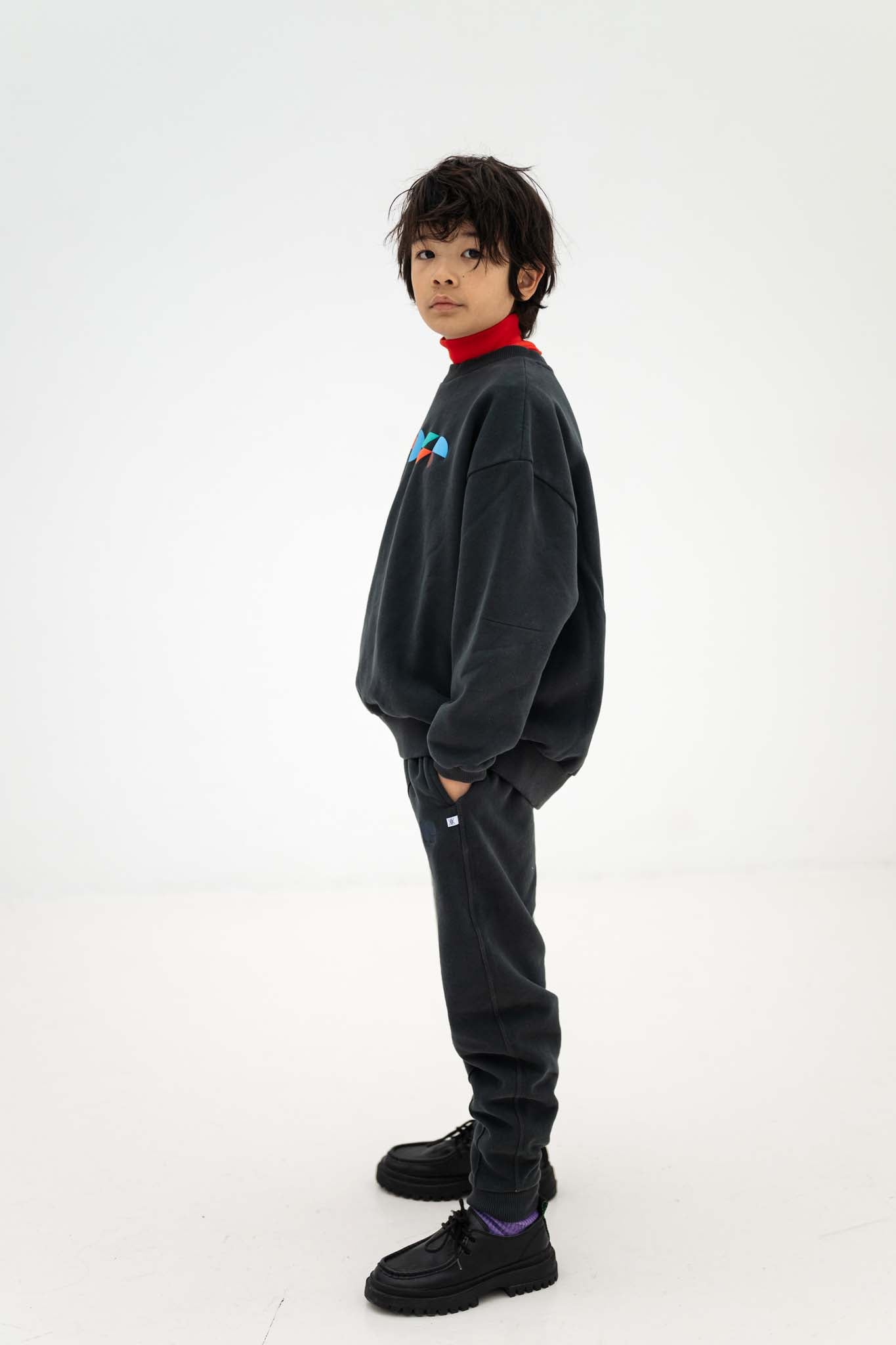 Sweatshirt Set | Moonless Night Black