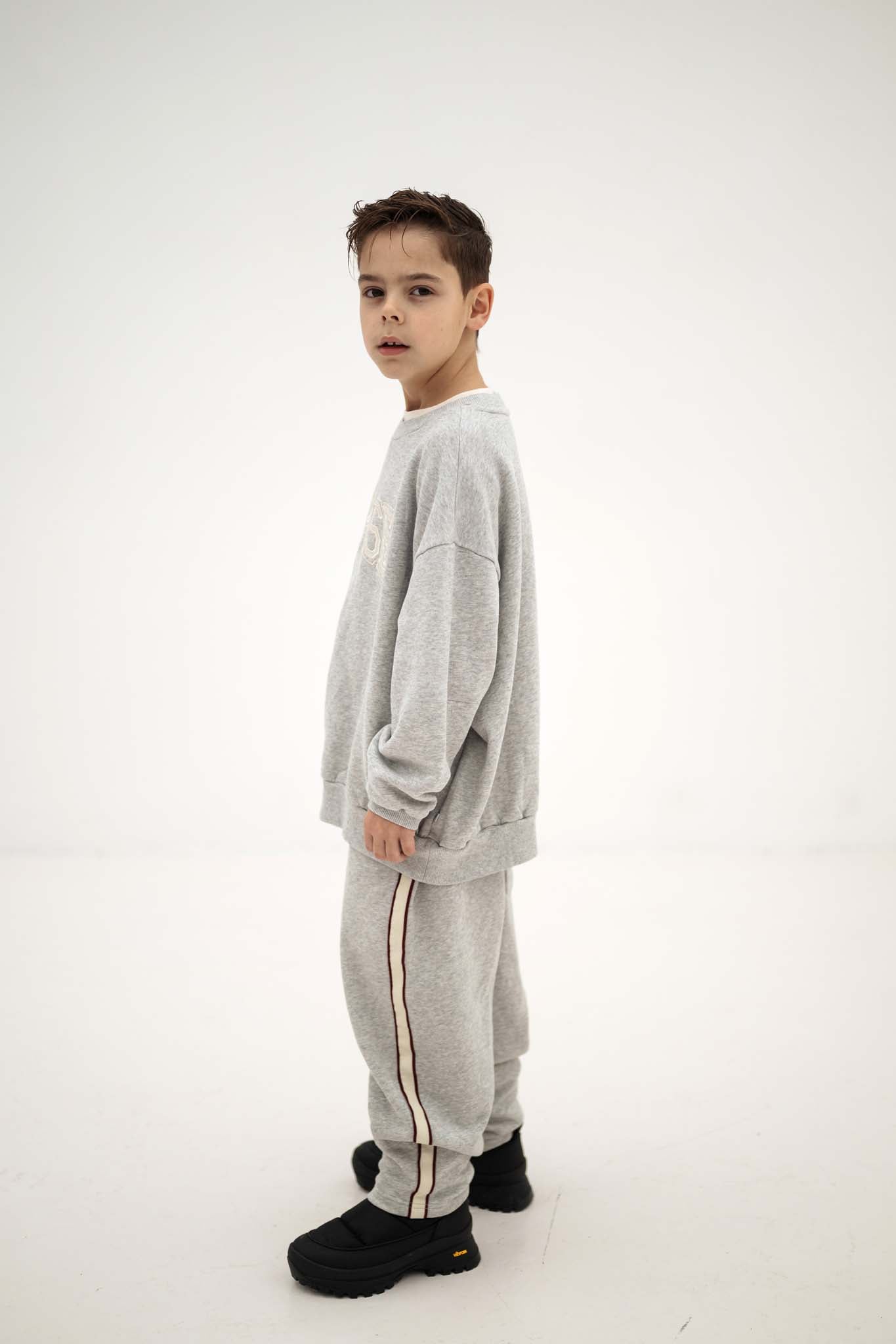 Sweatshirt Set | Light Mixed Grey