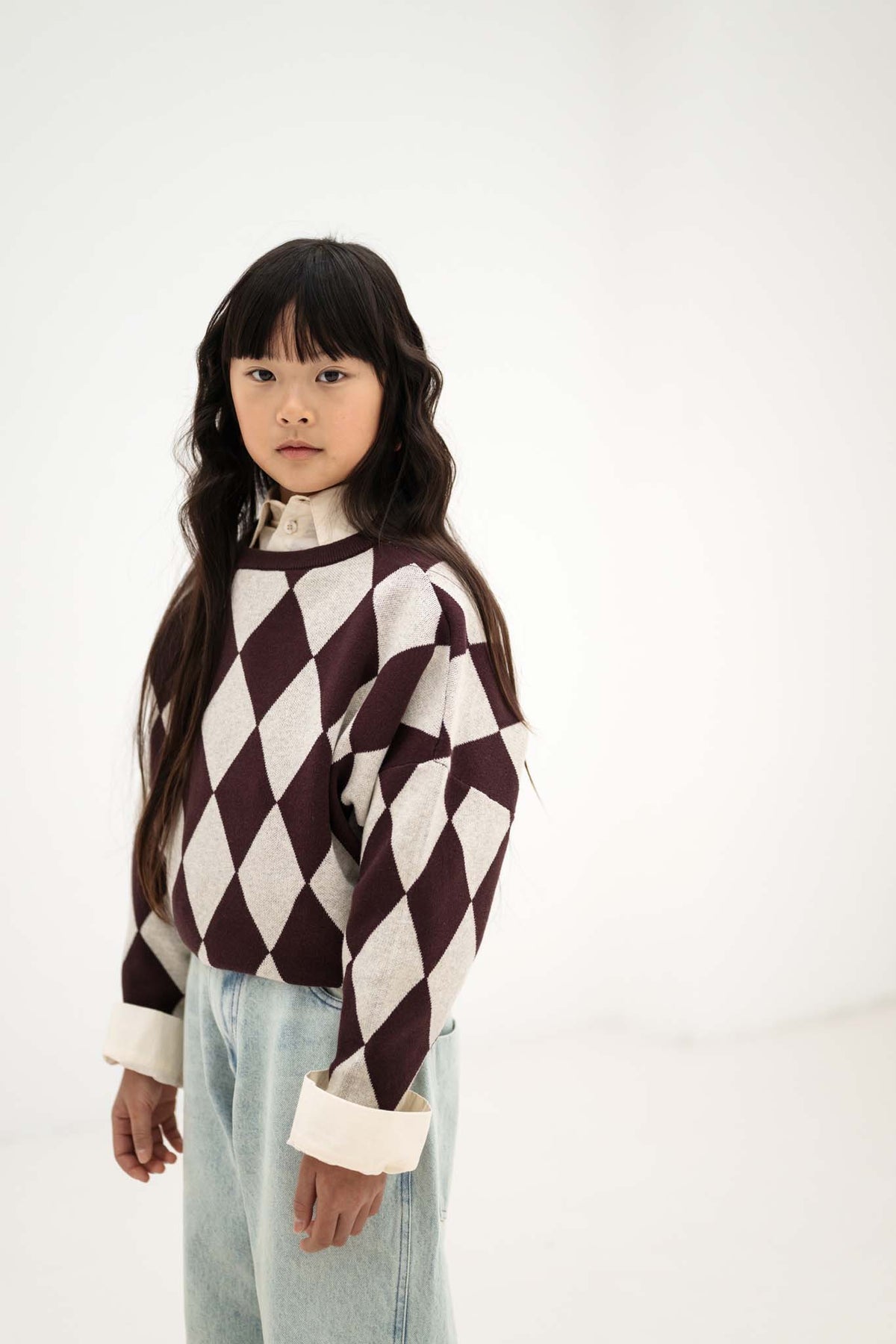Knit Slouchy Sweater | Chocolate Twist