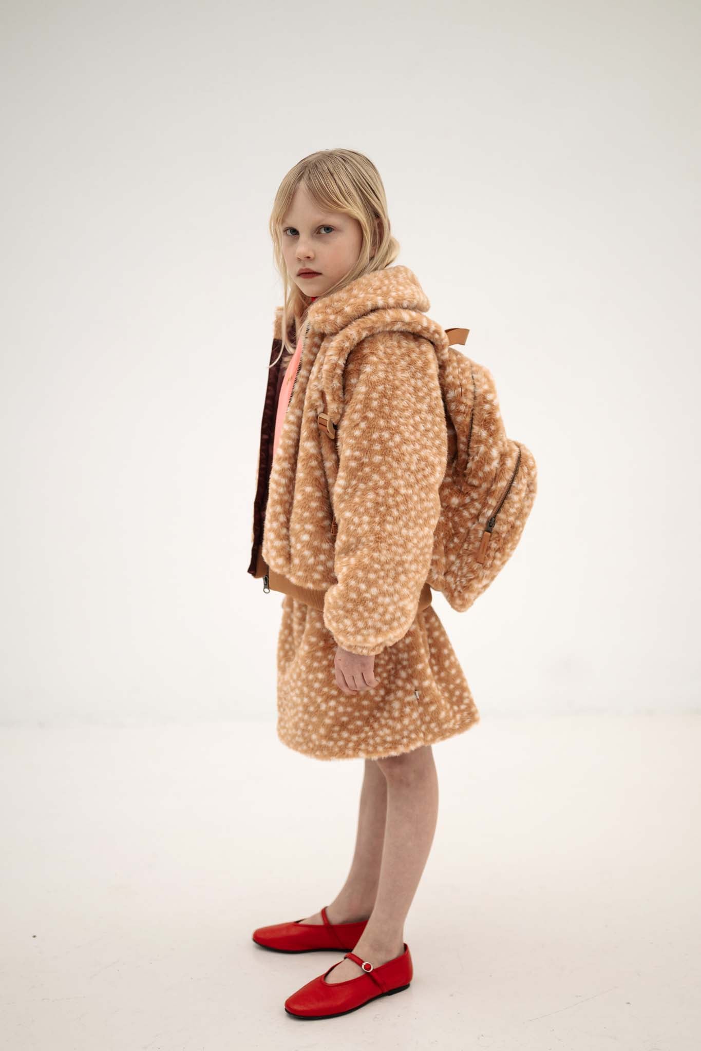 Faux Fur Bomber Set | Bambi