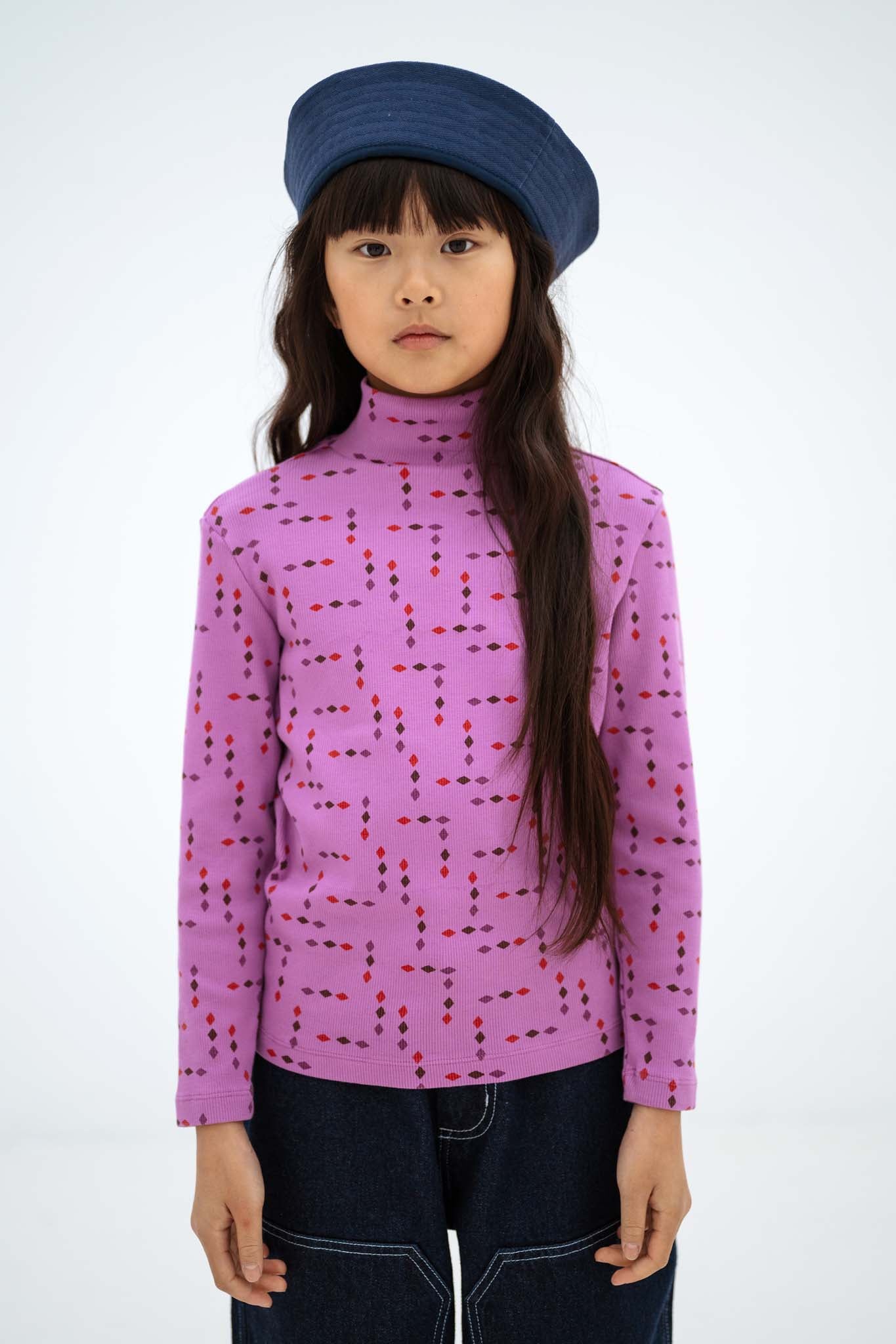 Turtle Neck Top | Pixel Diamond