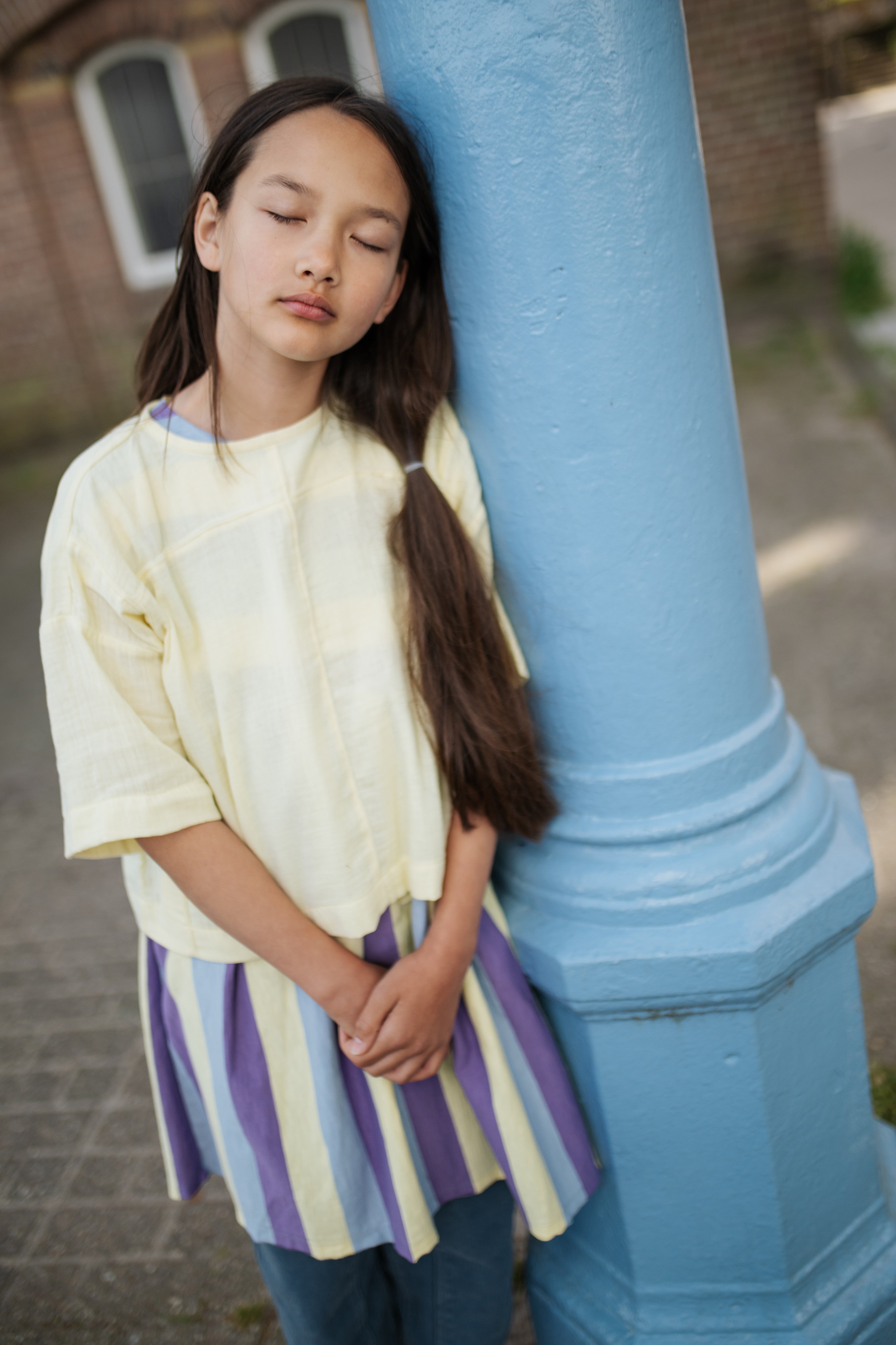 Woven Tee | Soft Yellow