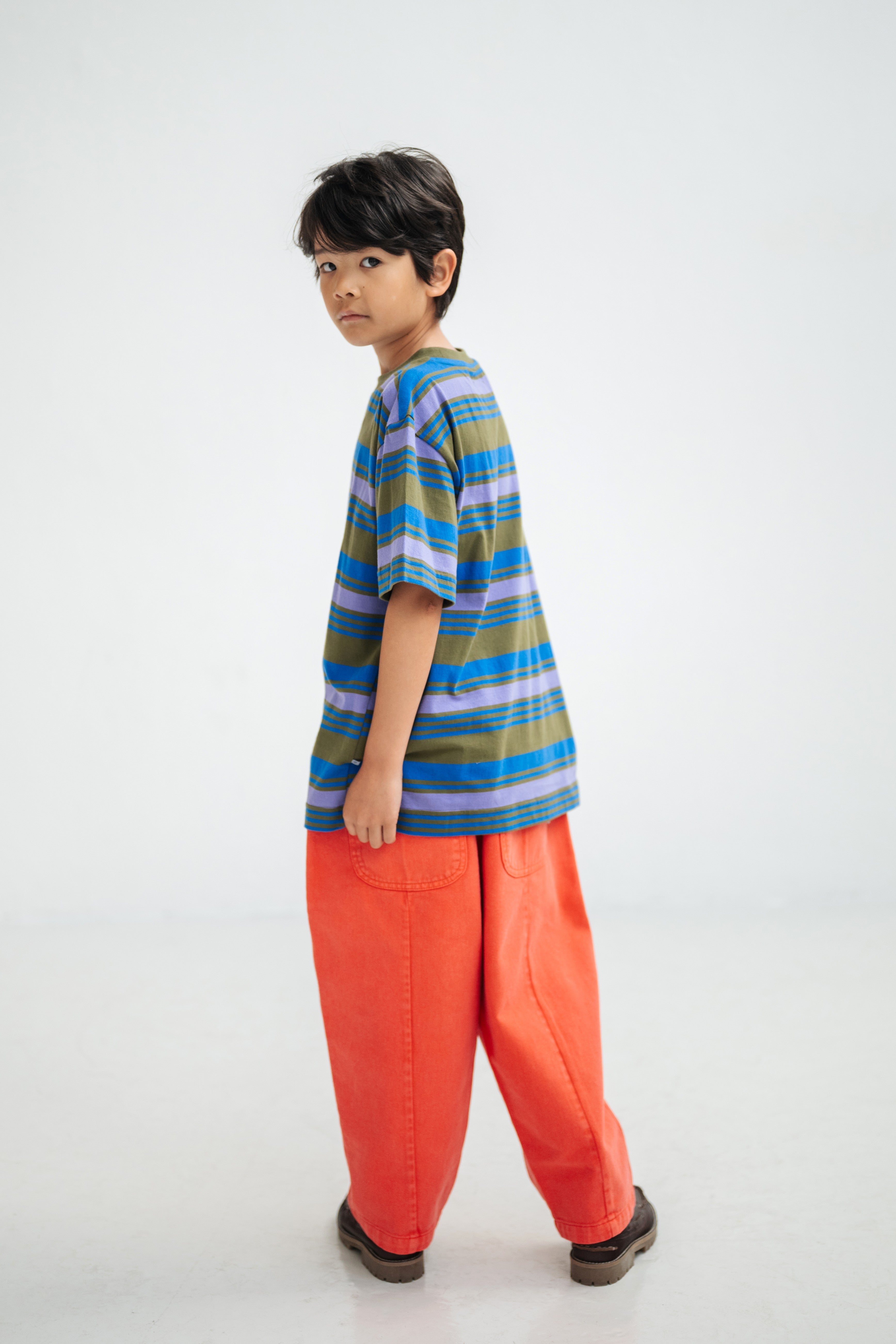 Tee Shirt | Khaki Bloom Stripe