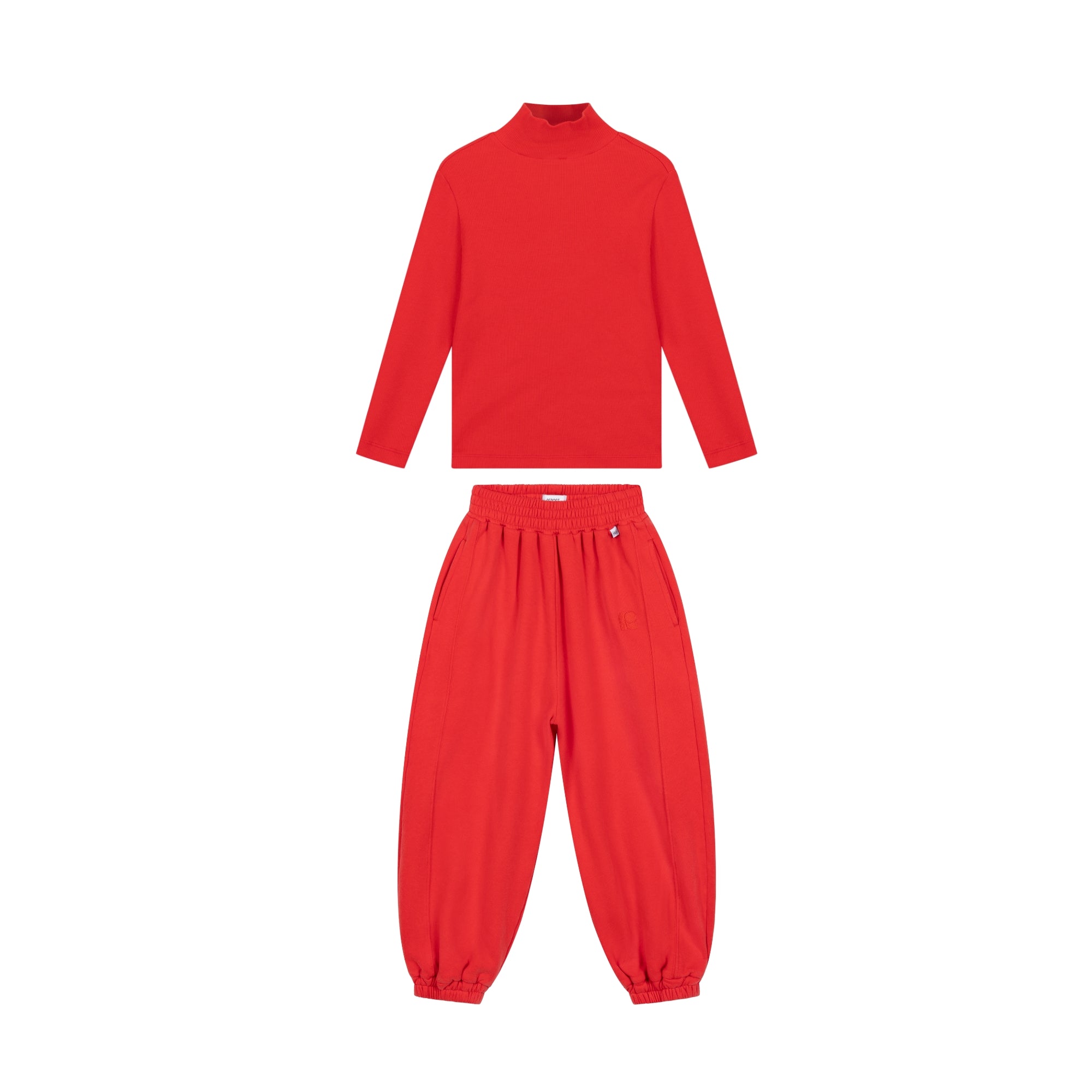 Turtle Neck Set | Firecracker Red