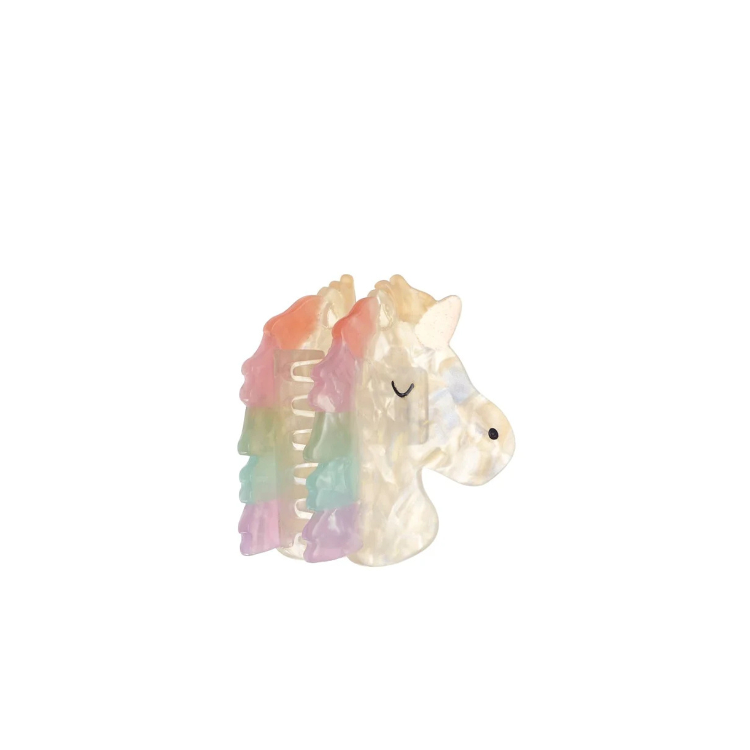 Rainbow Unicorn Claw Clip