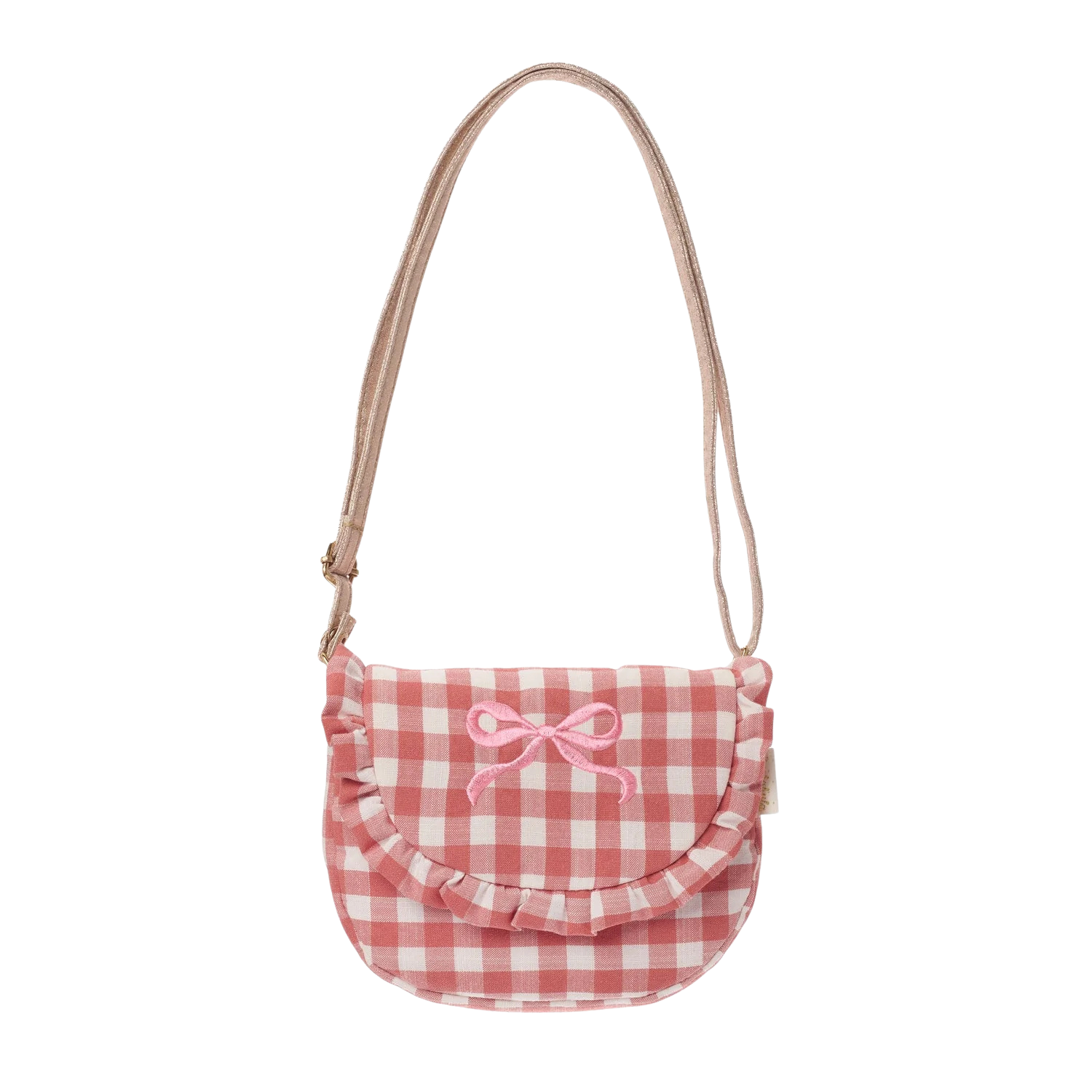 Gingham Ruffle Bow Bag