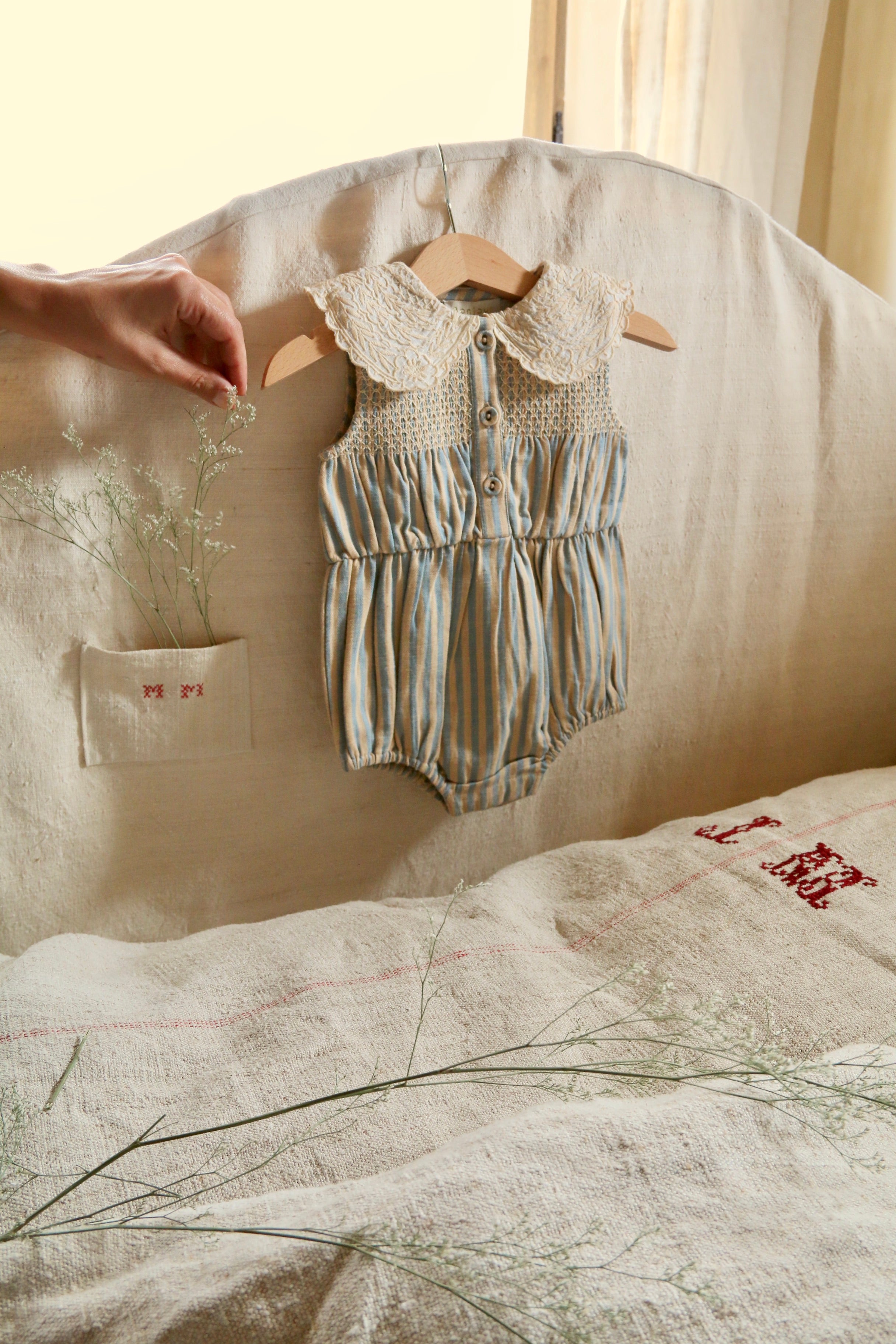 Romper | Blue Transat Stripe