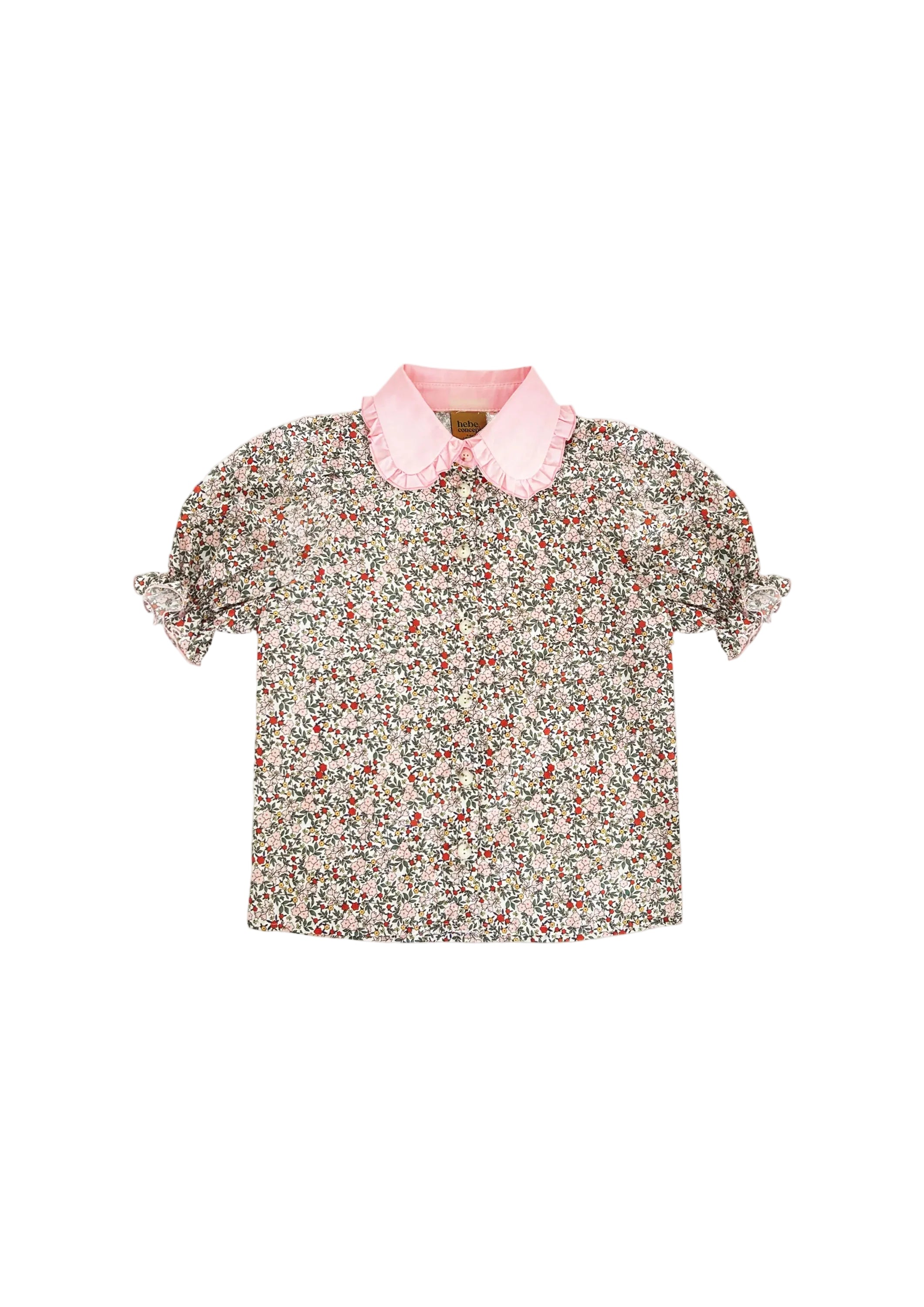 Floral Blouse & Shorts Set | Pink & Green