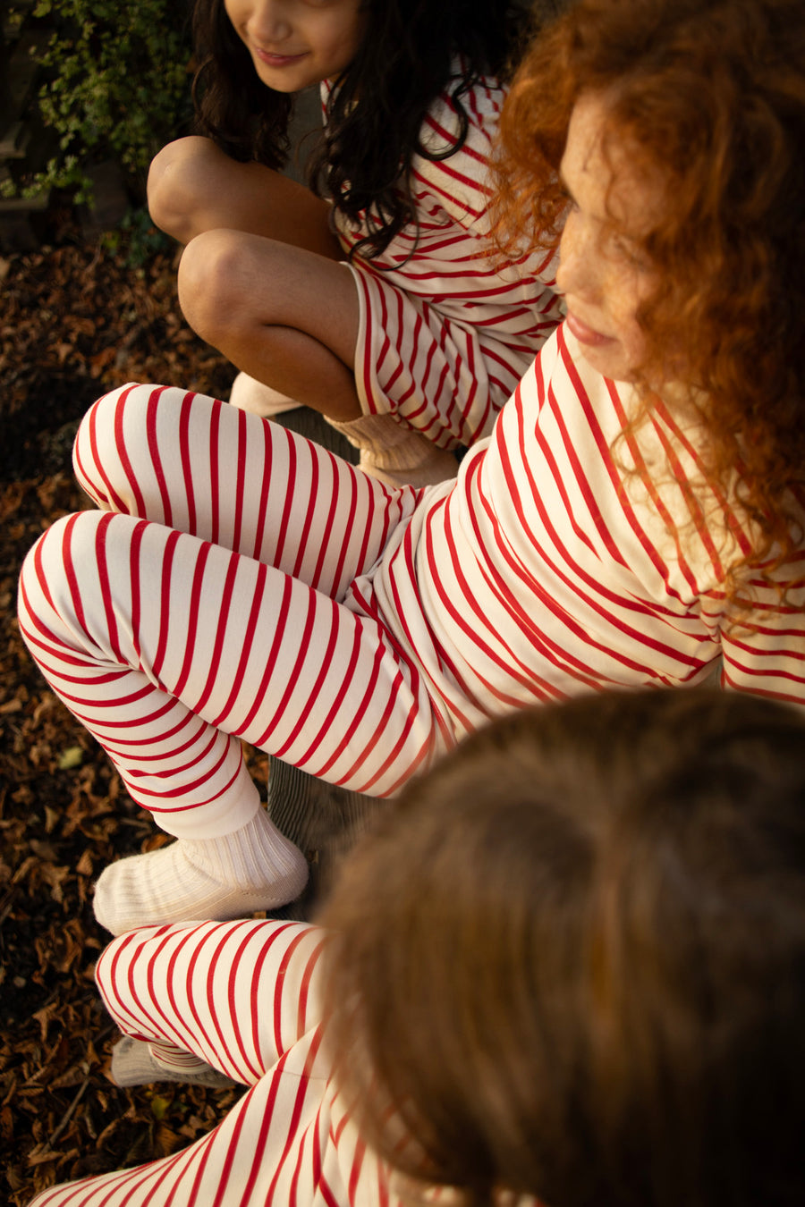 Classic Pyjama Set | Red And Oatmeal Breton