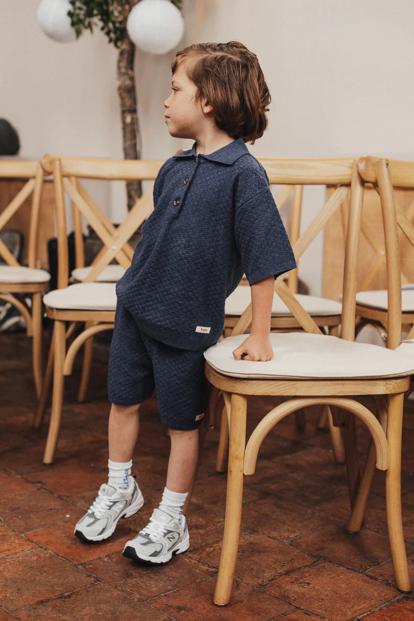 Milo Knitted Set | Dark Blue