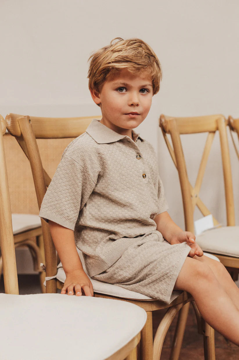 Milo Knitted Set | Taupe Gray