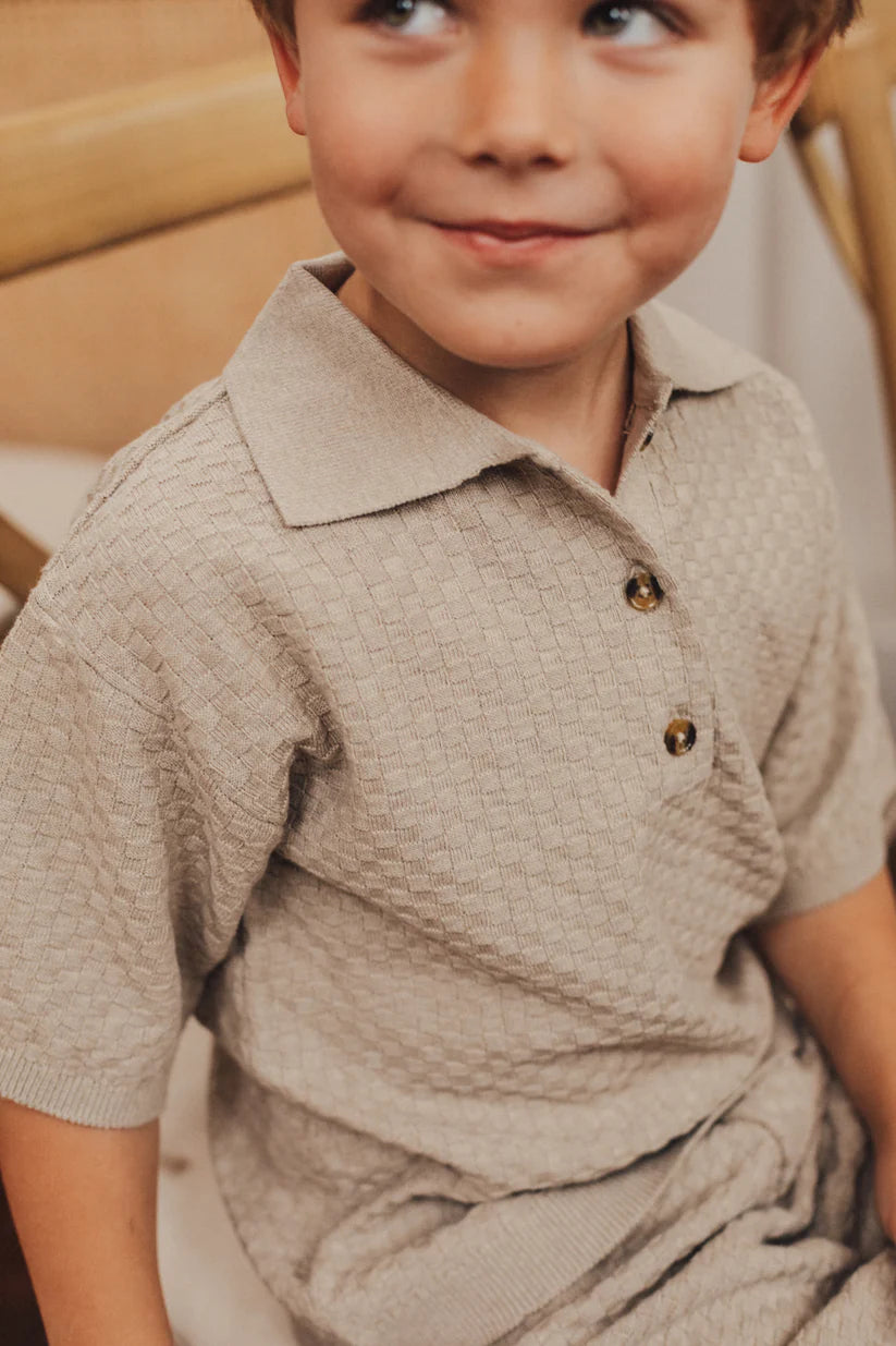 Milo Knitted Set | Taupe Gray
