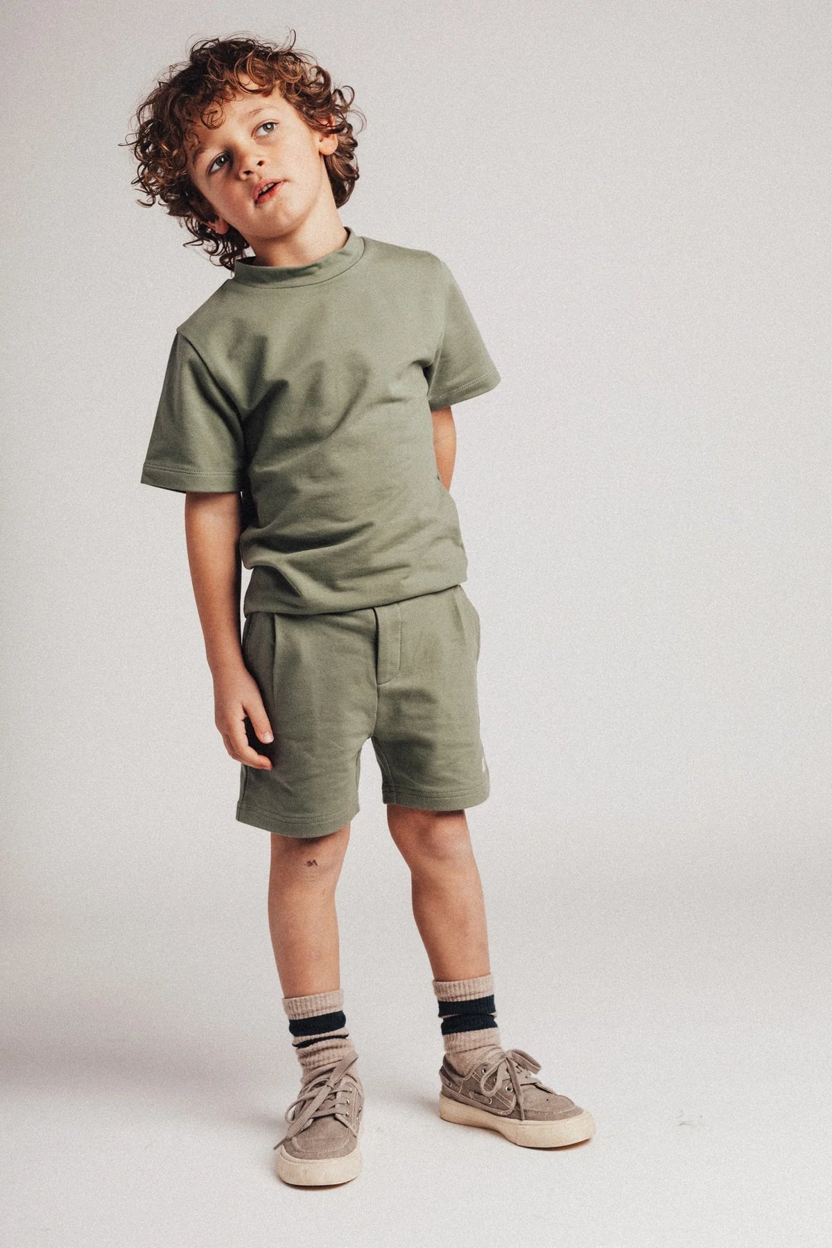 Bico Jersey Shorts | Green Agave