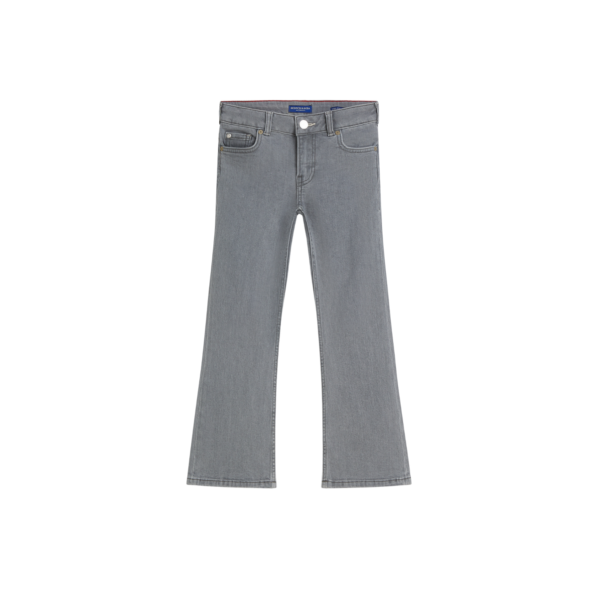 Dreamveil High-Rise Flared Denims | Grey