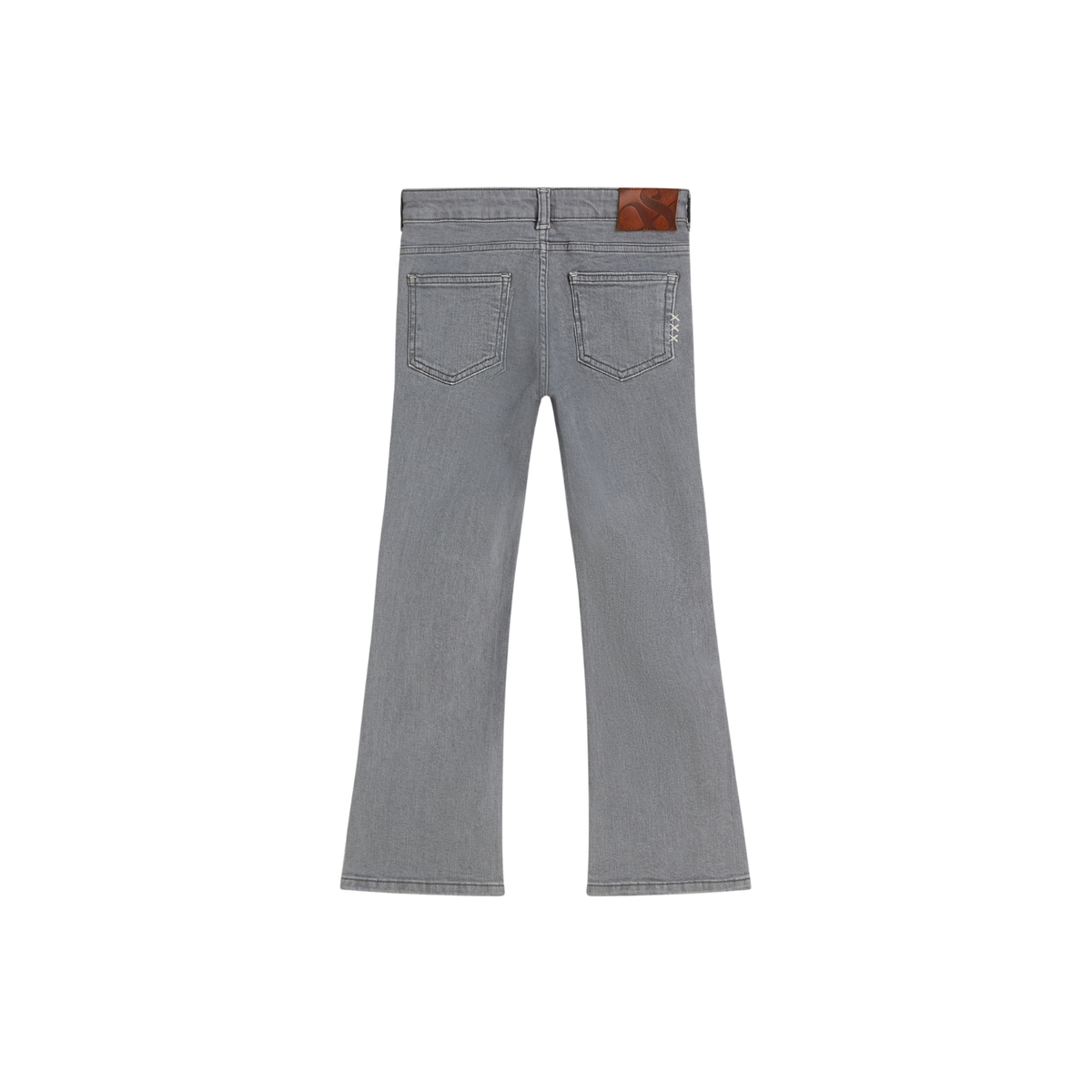 Dreamveil High-Rise Flared Denims | Grey
