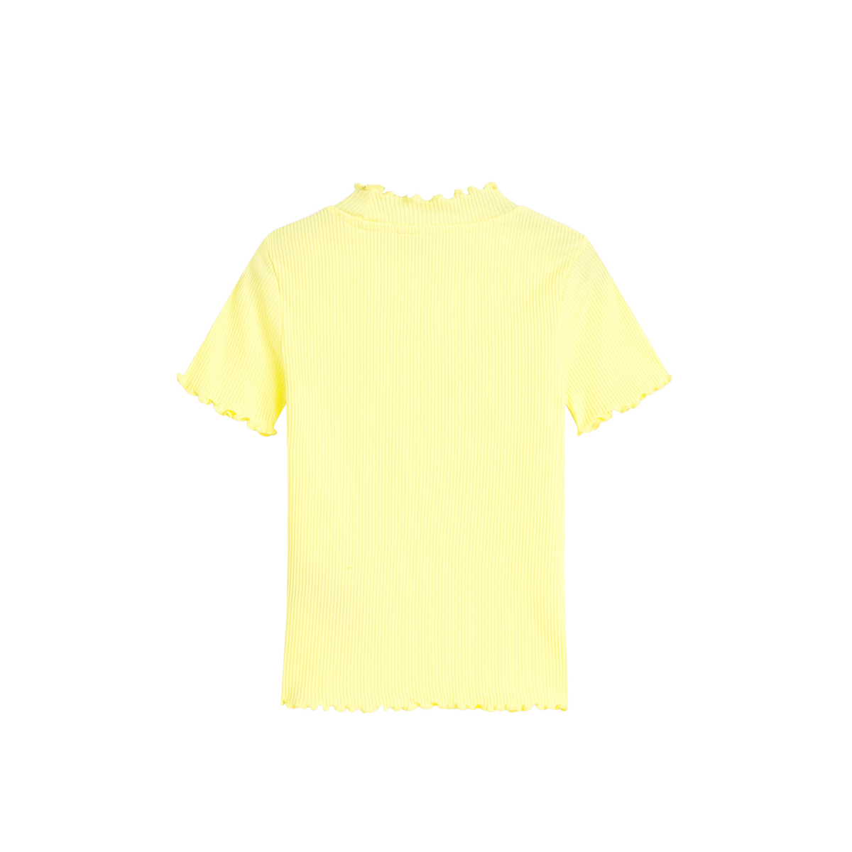 Ribbed Slimfit Short Sleeved T-shirt | Elfin Yellow