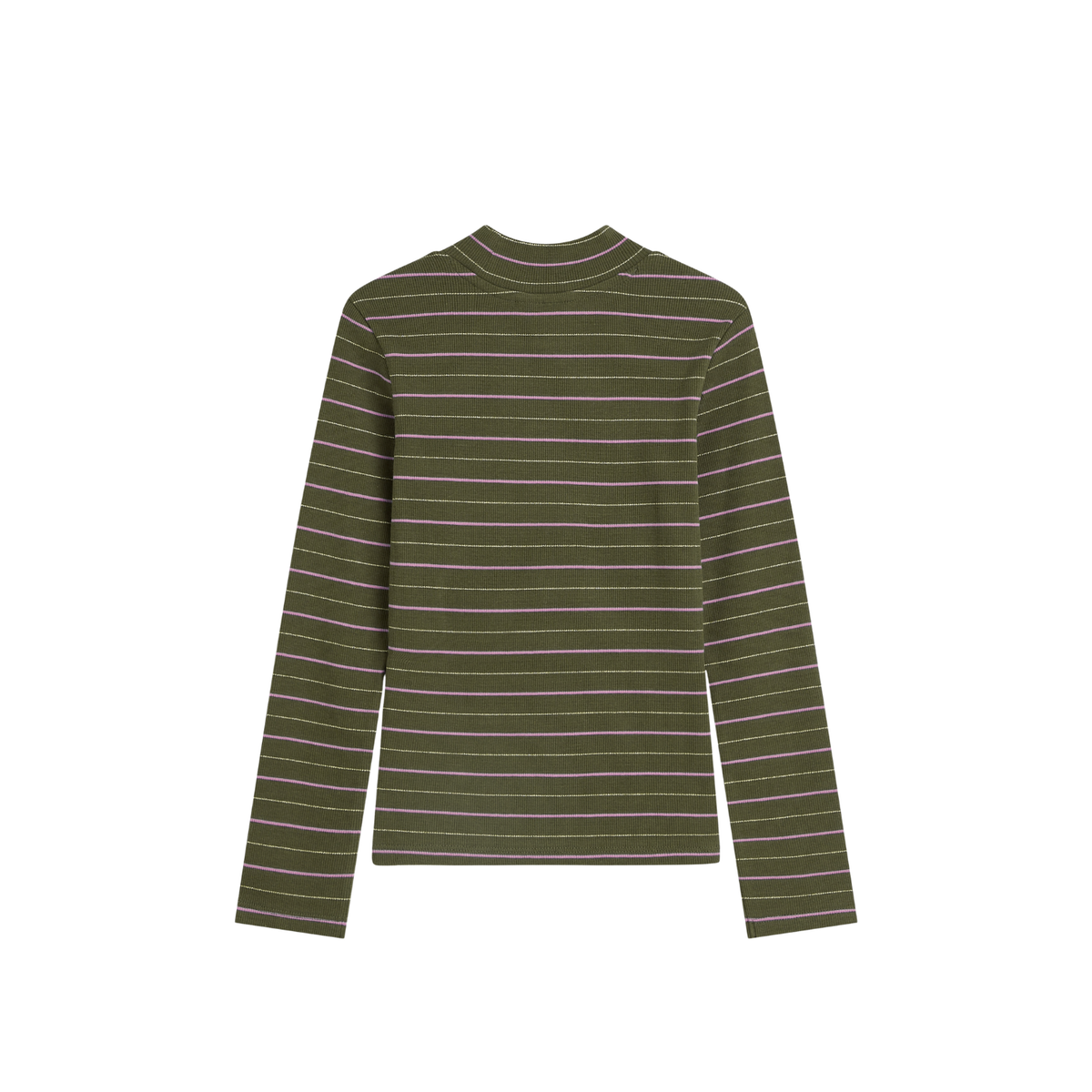 Lurex Slimfit T-shirt | Olive Night