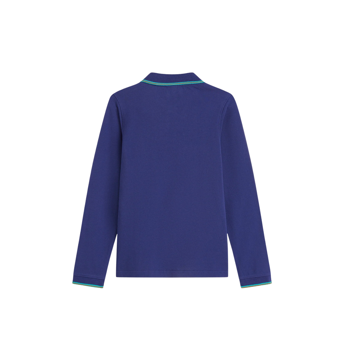 Contrast Tipping Pique Polo | Twilight Blue