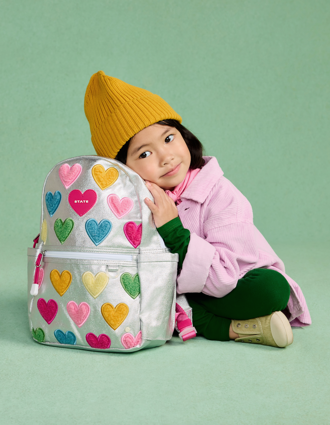 Kane Mini Backpack | Happy Fuzzy Hearts