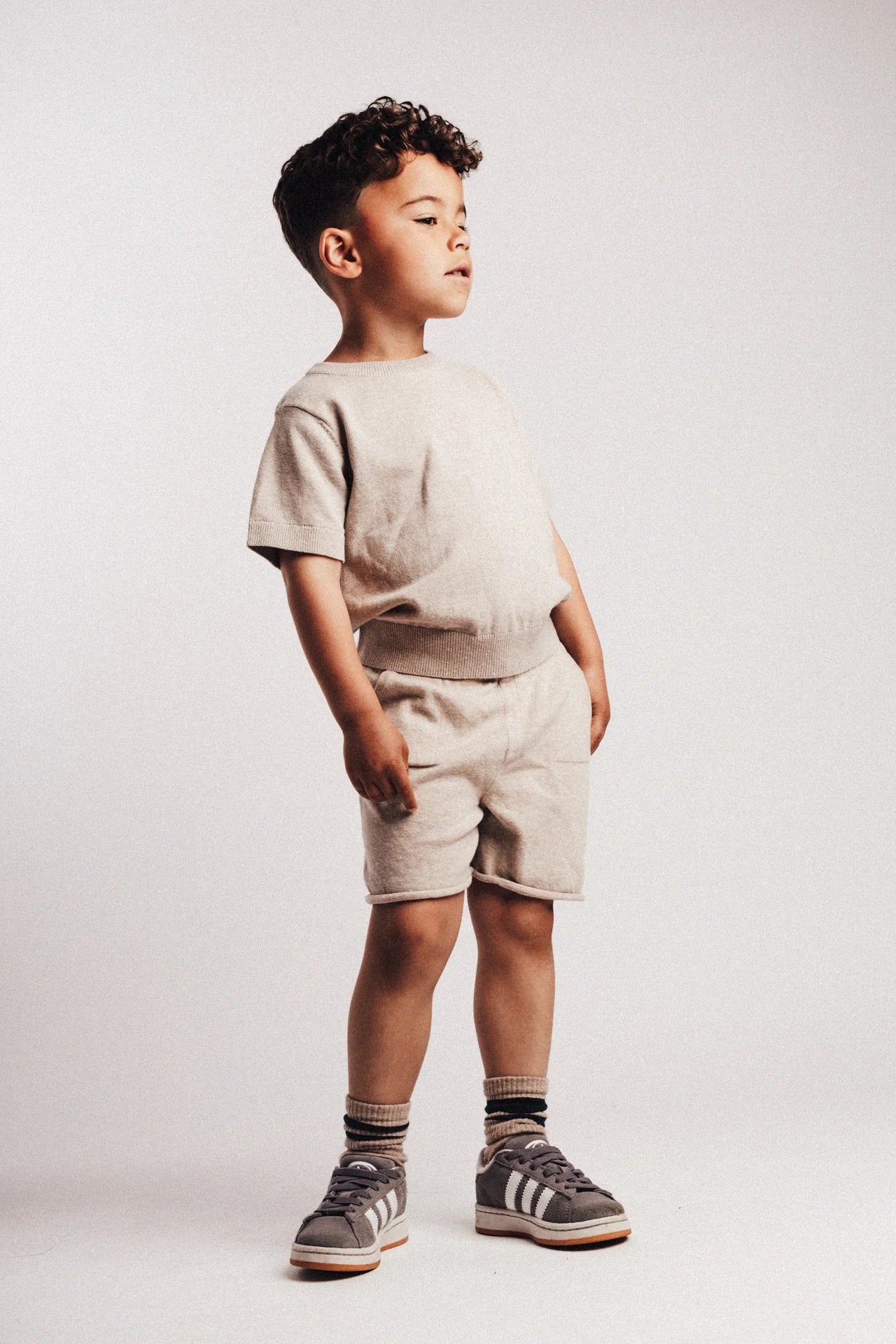 Cruz Shorts Set | Sand Melange