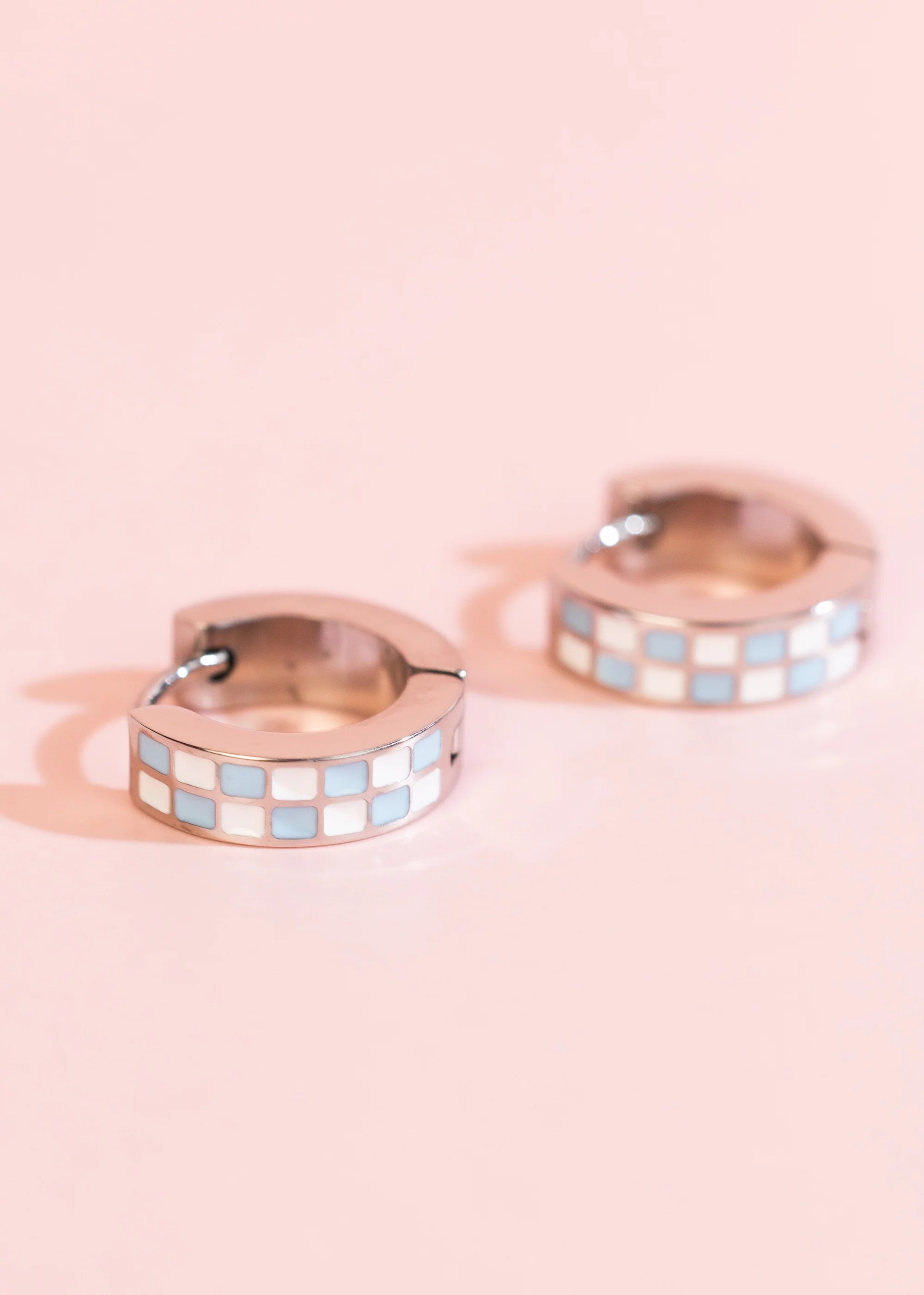Silver Checkered Huggies