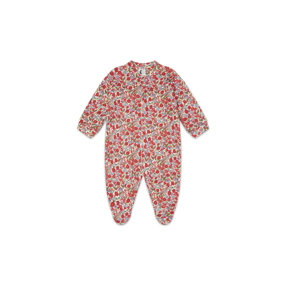 Baby Sleepsuit | Red Floral
