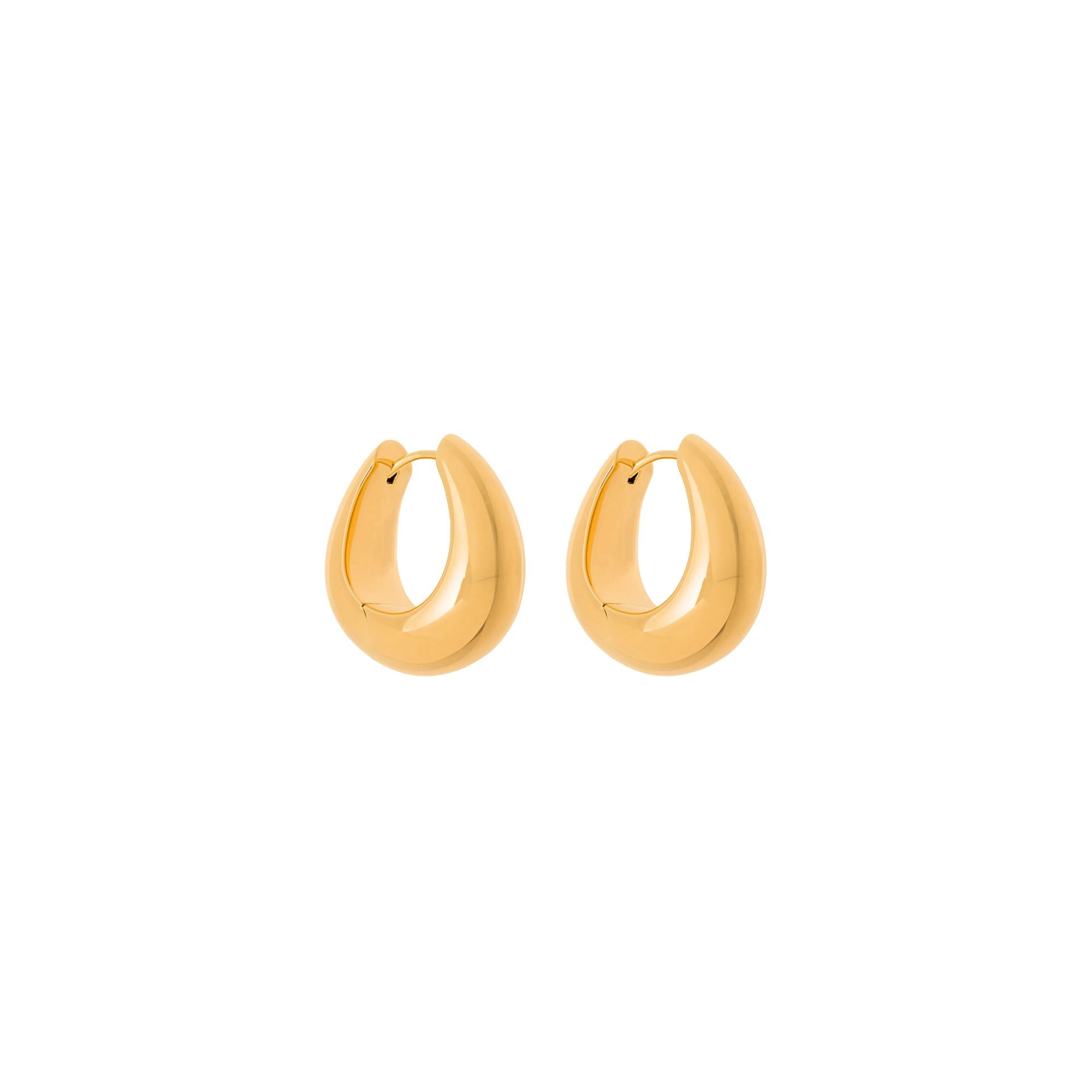 Small Teardrop Huggies