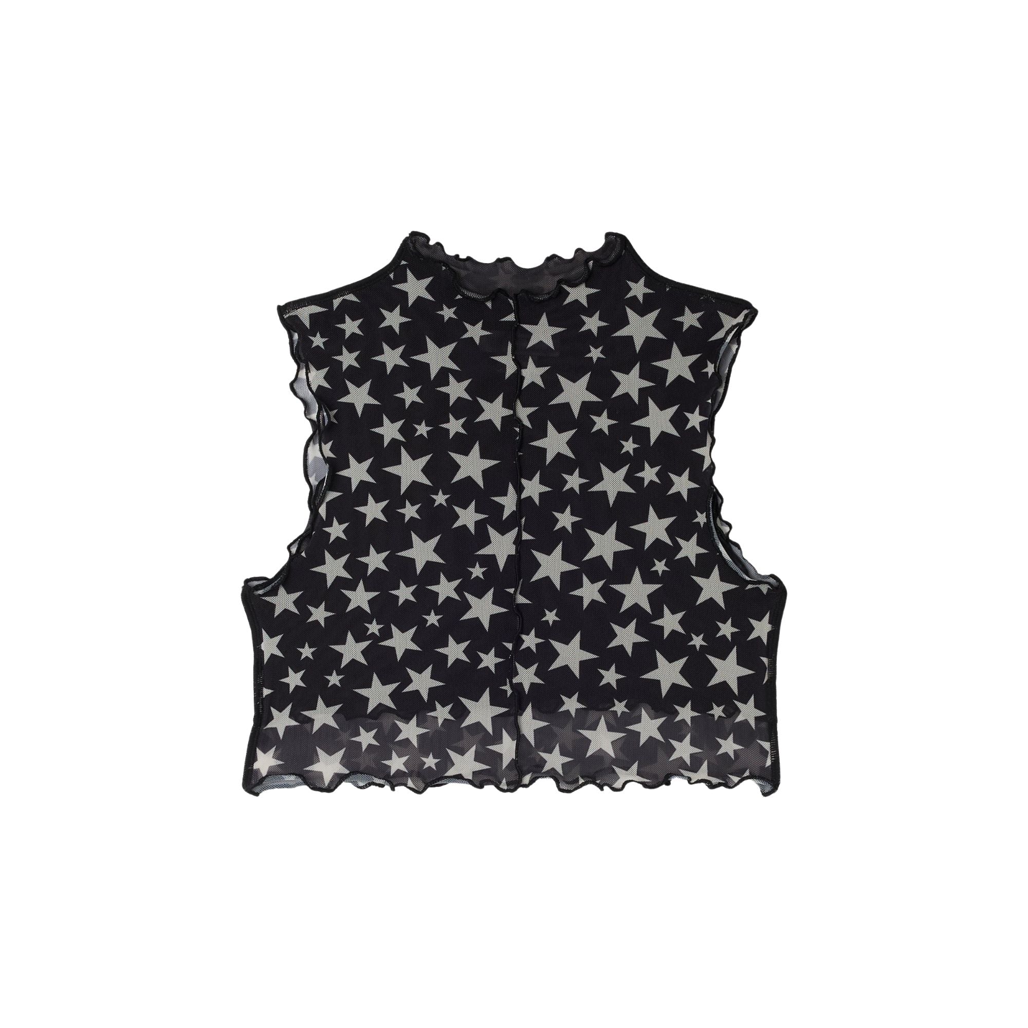 Star Mesh Top | Black