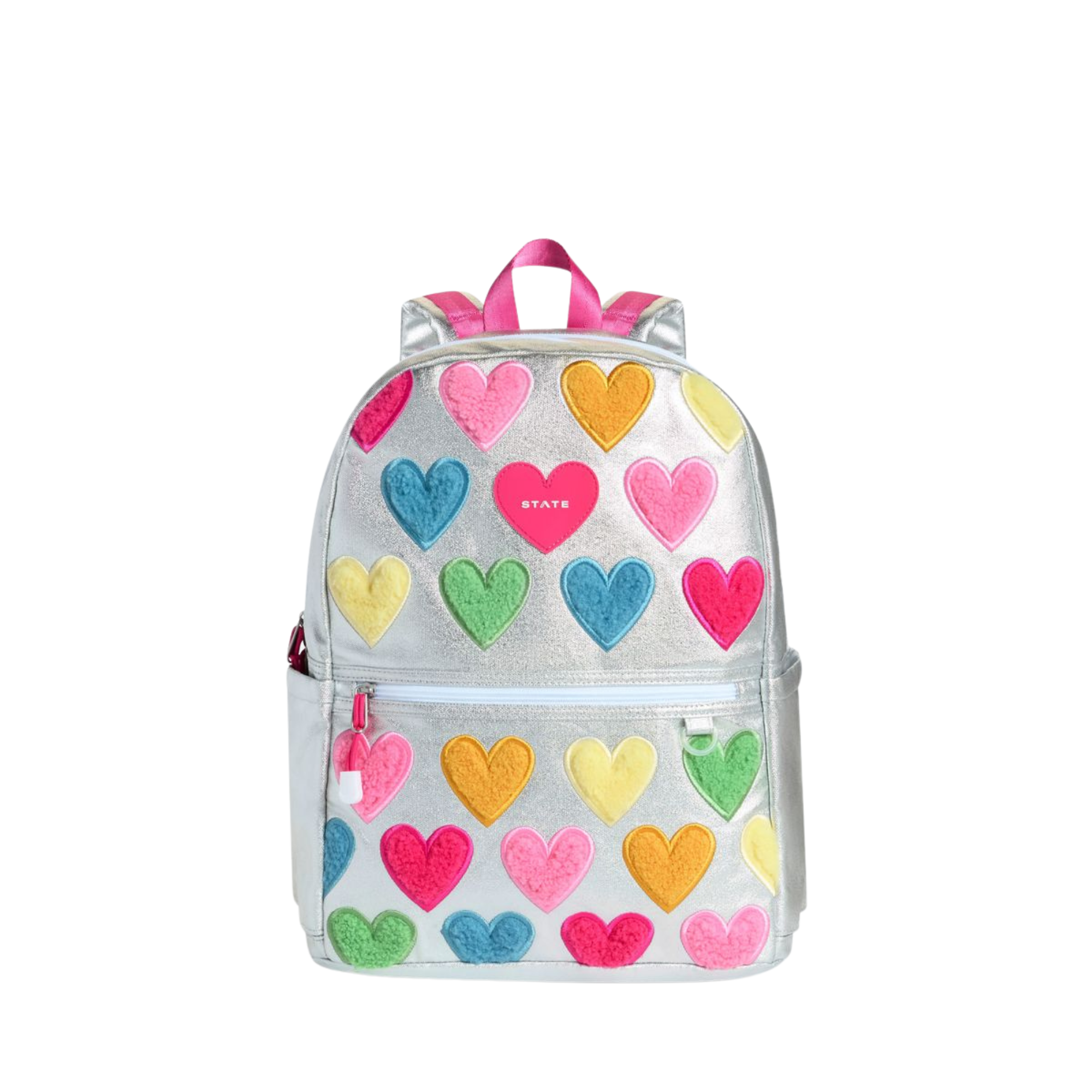 Kane Double Pocket Backpack | Happy Fuzzy Hearts