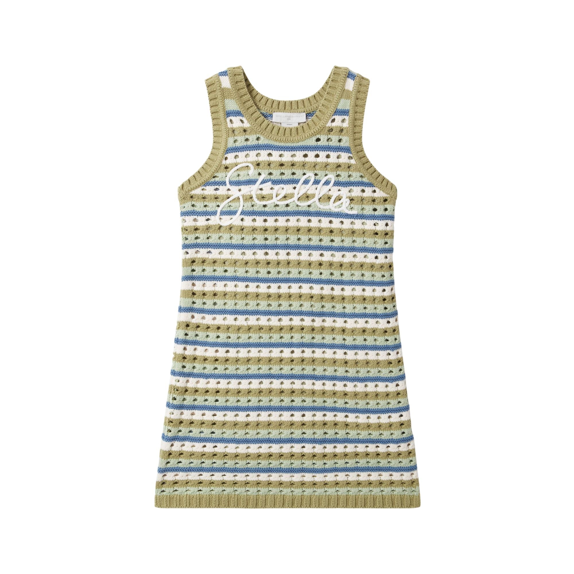 Striped Knit Tank Dress | Multicolor