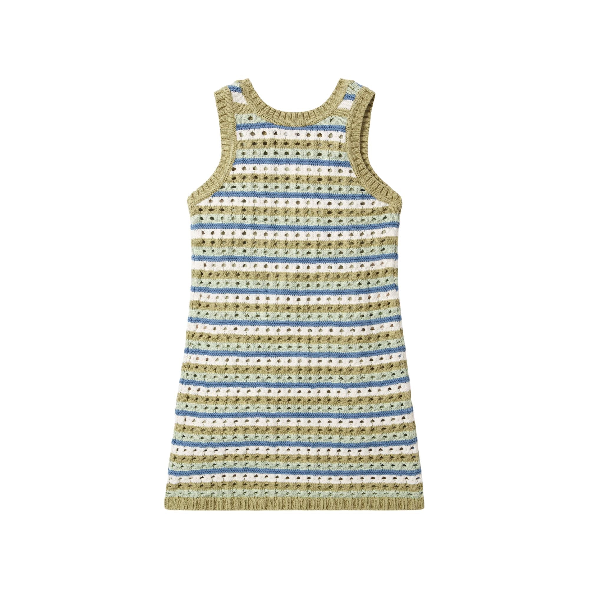 Striped Knit Tank Dress | Multicolor