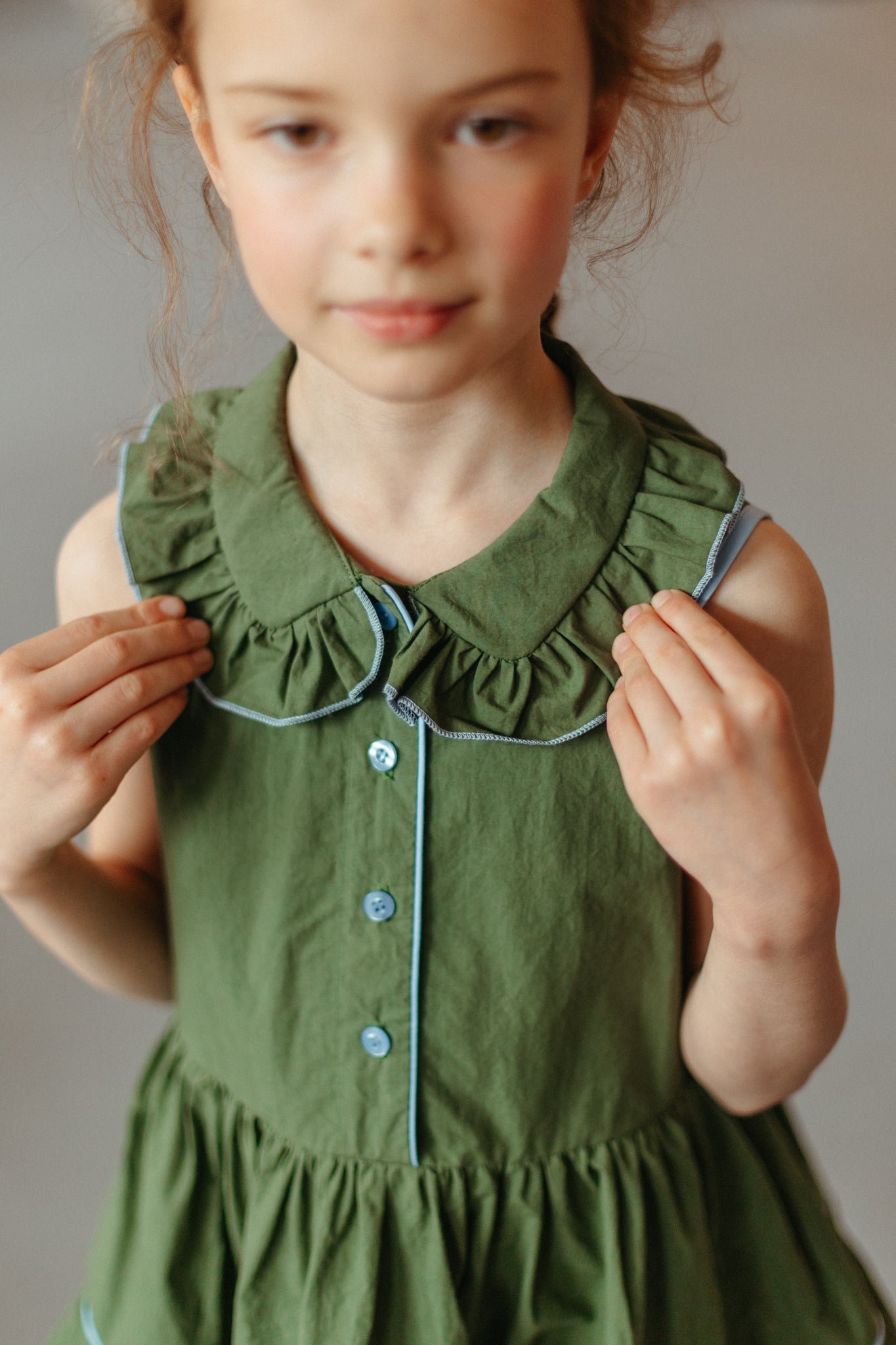 Hudson Shirtdress Cotton | Green