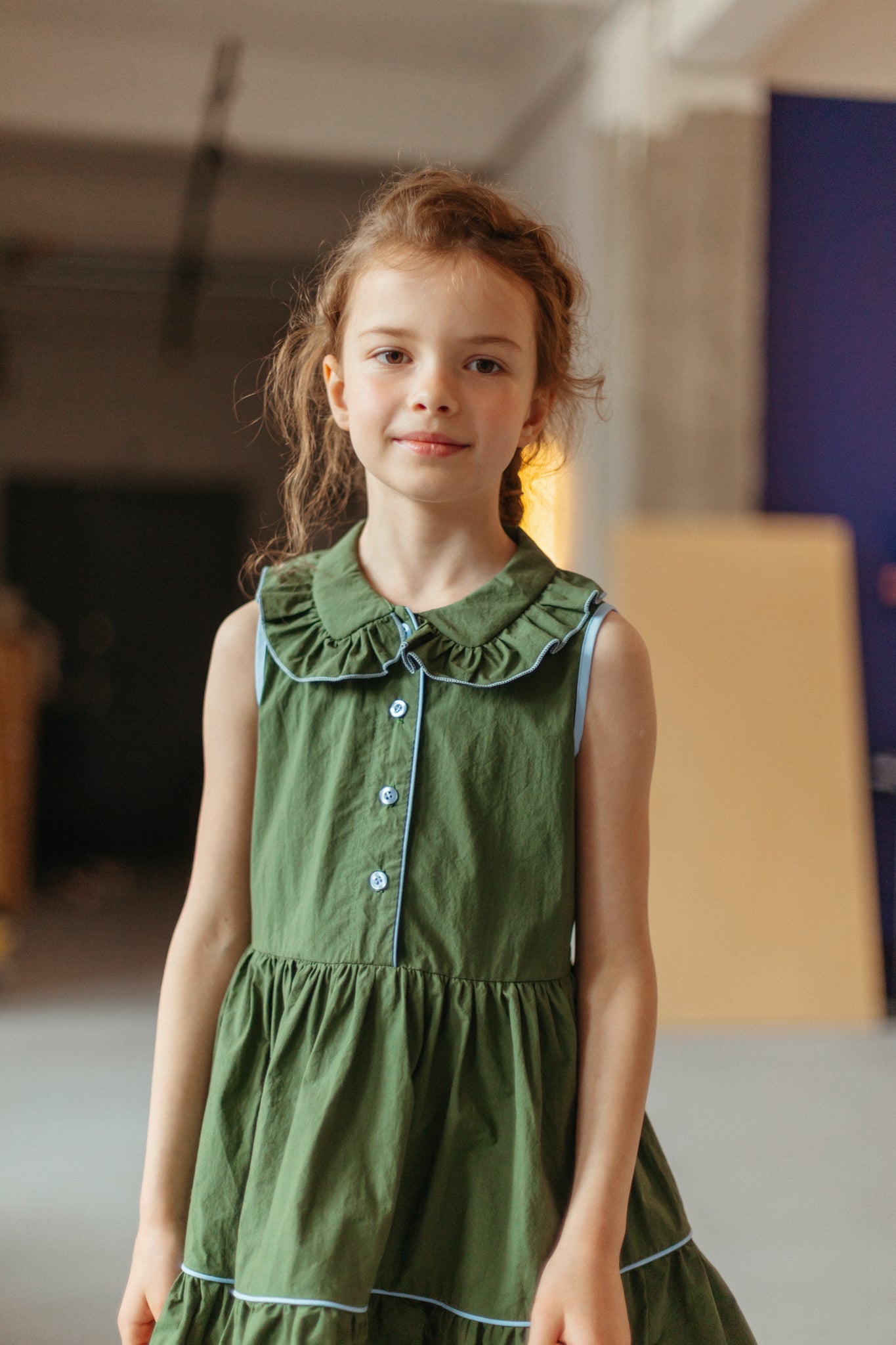 Hudson Shirtdress Cotton | Green