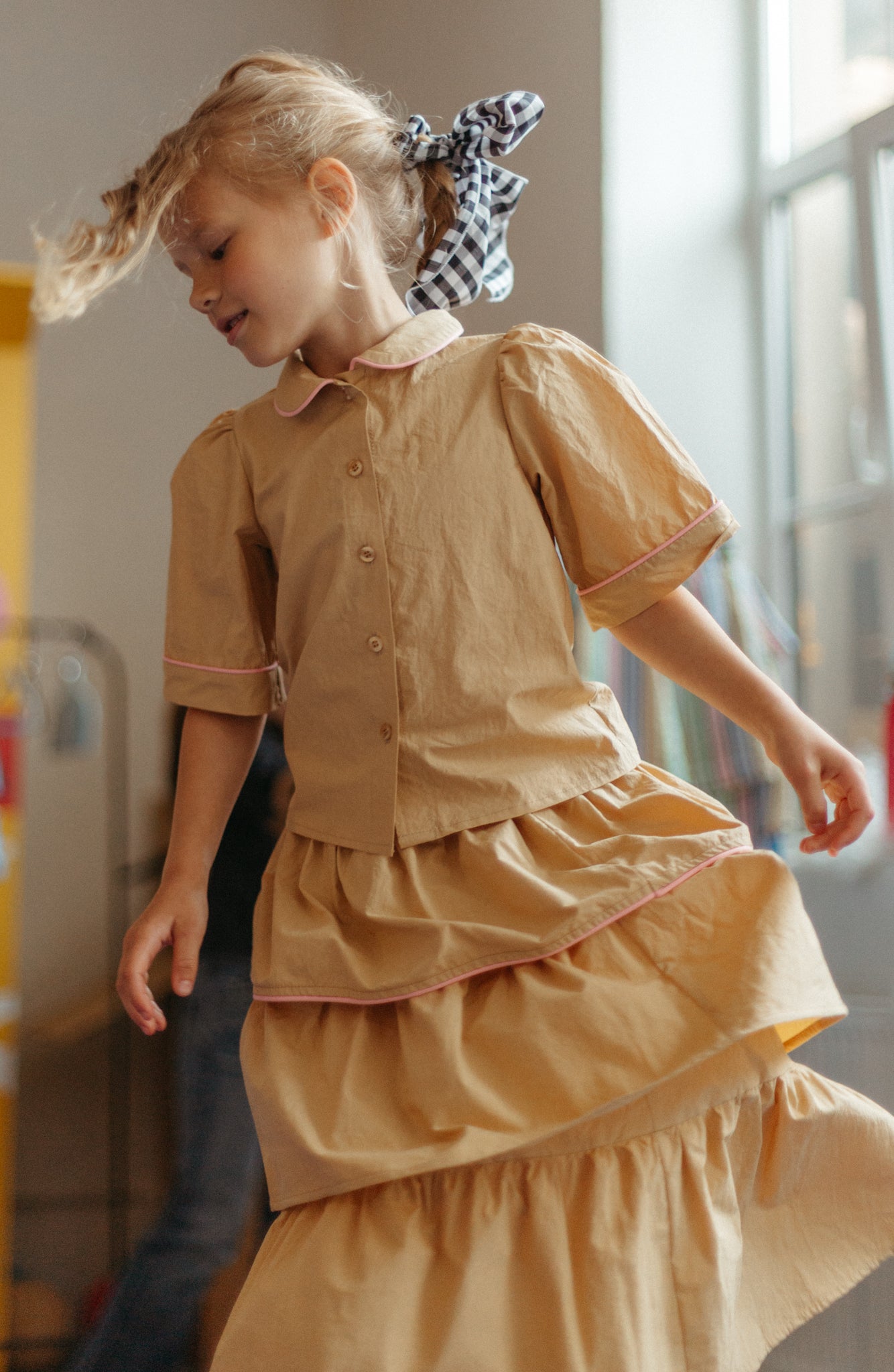 Hudson Long Skirt Cotton | Brown