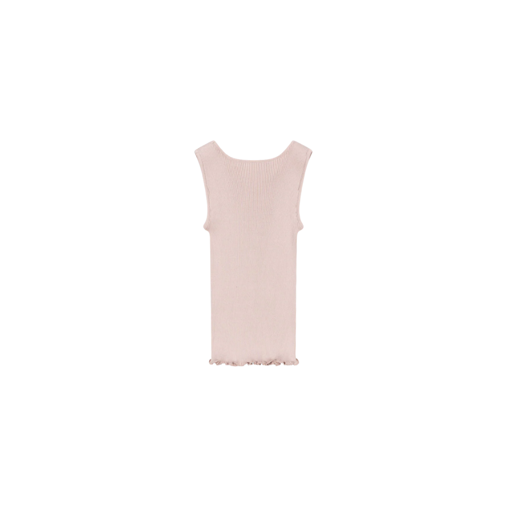 Kara Silk Tank Top | Pale Blush