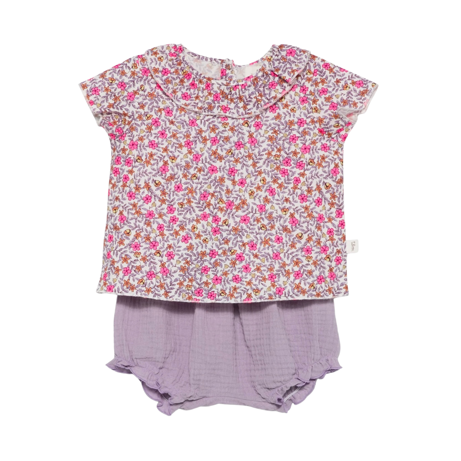 Two Piece Set | Strawberry Red/Lavender