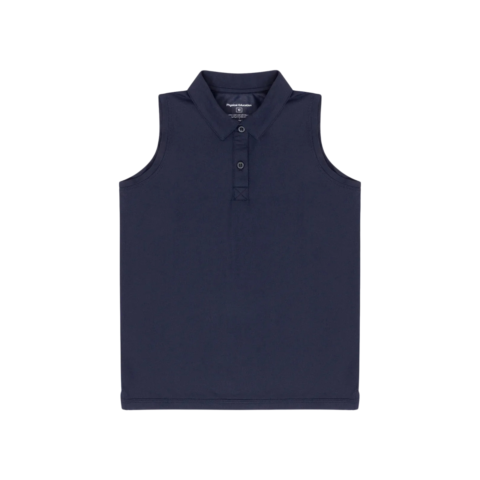 Sleeveless Polo | Navy