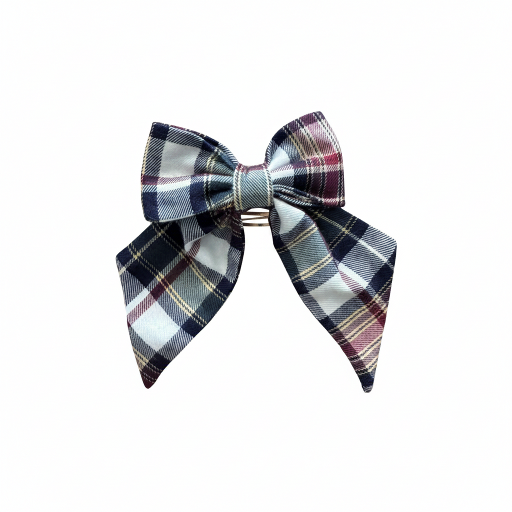 Carlotta Hair Clip | Tartan