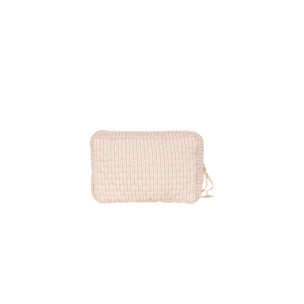Big Quilted Toiletry Bad | Stripie Petite Rose
