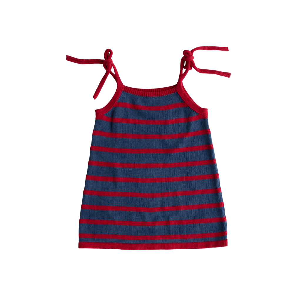 Bobbie Dress | Blue/Red