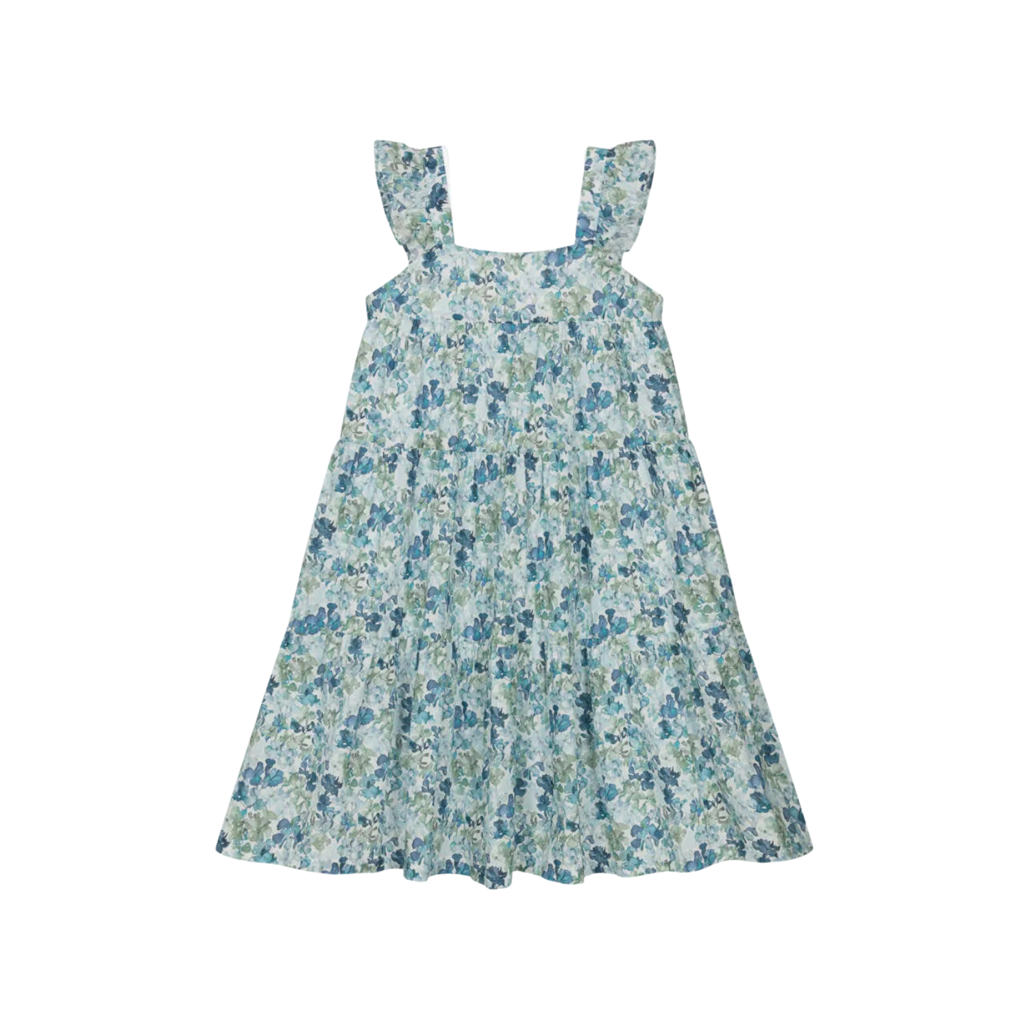 Floral Tiered Cotton Dress
