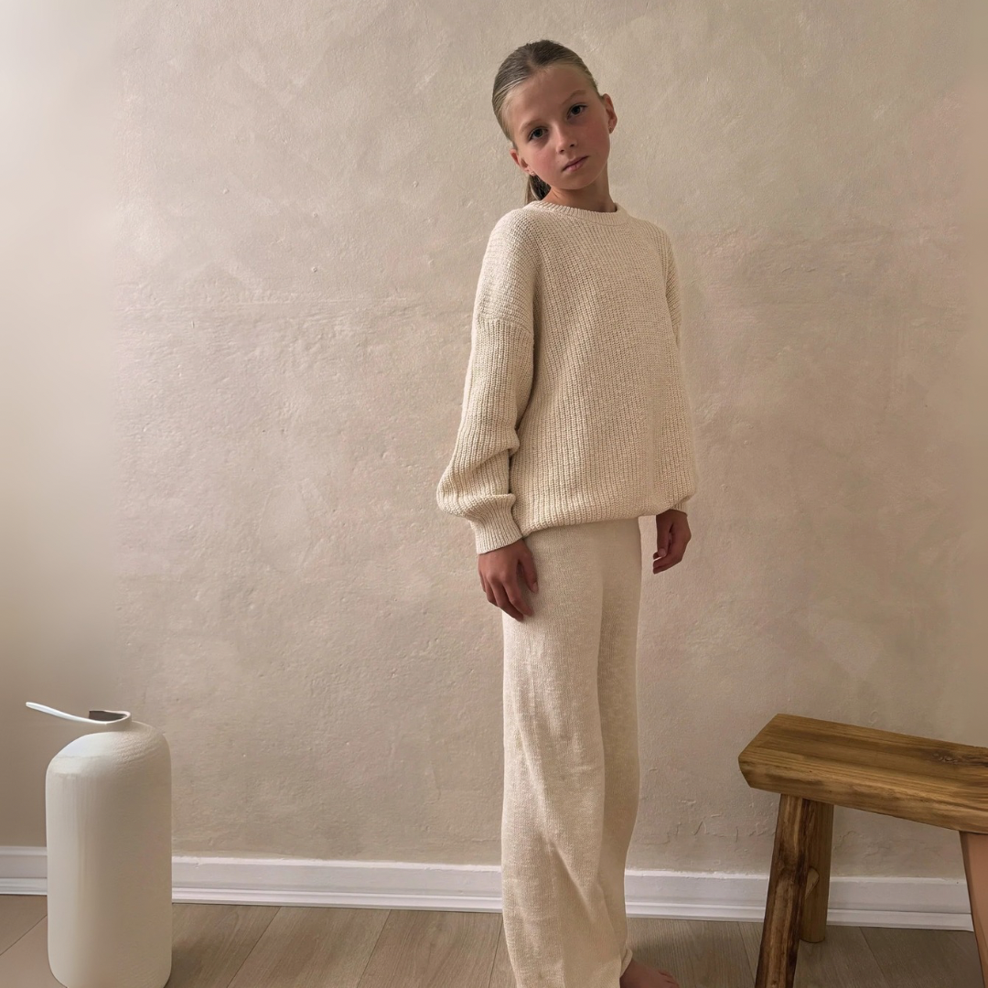 Teddy Jumper Set | Oatmeal