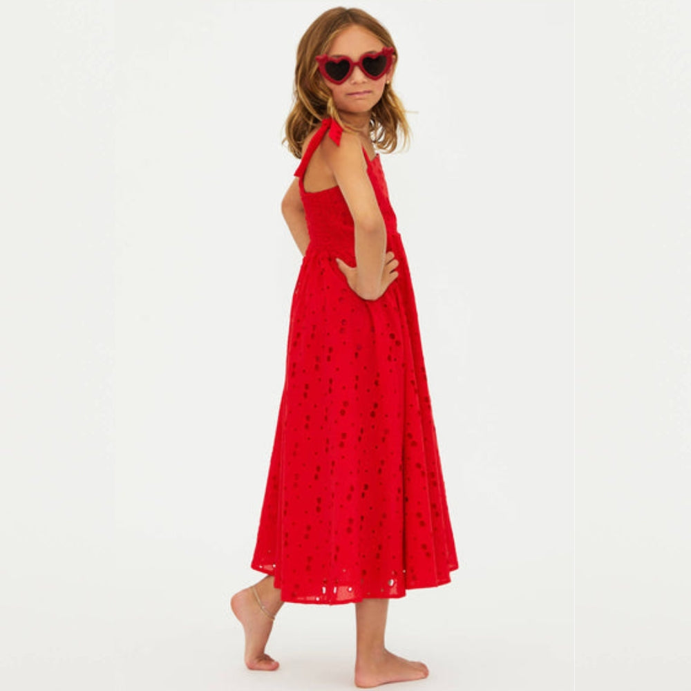 Little Charlotte Dress | Cherry Eyelet